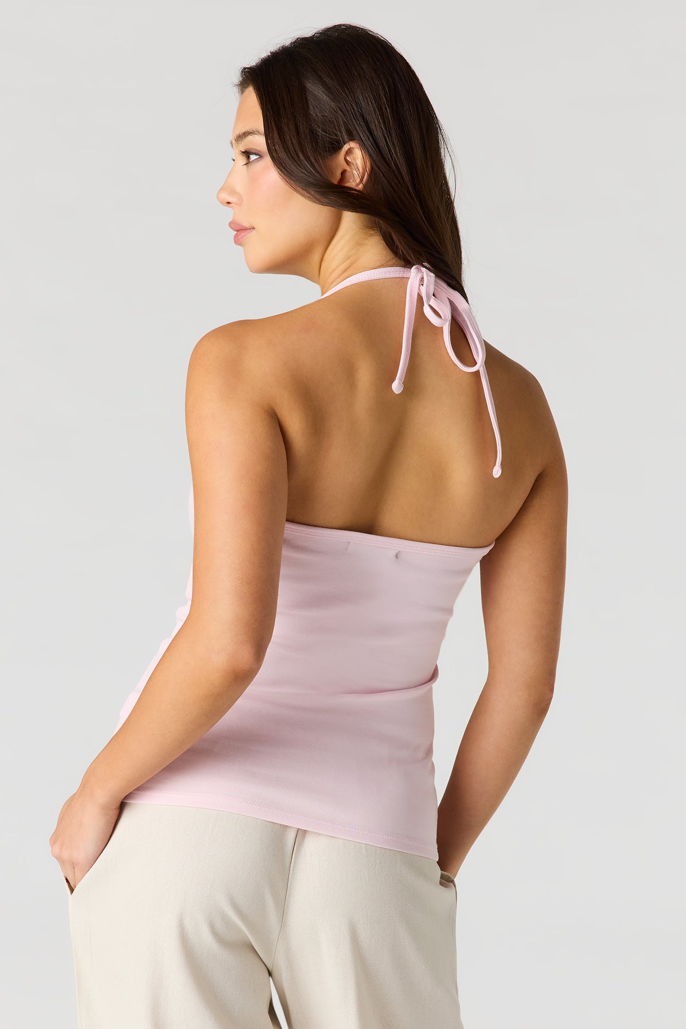 Ribbed Halter Top