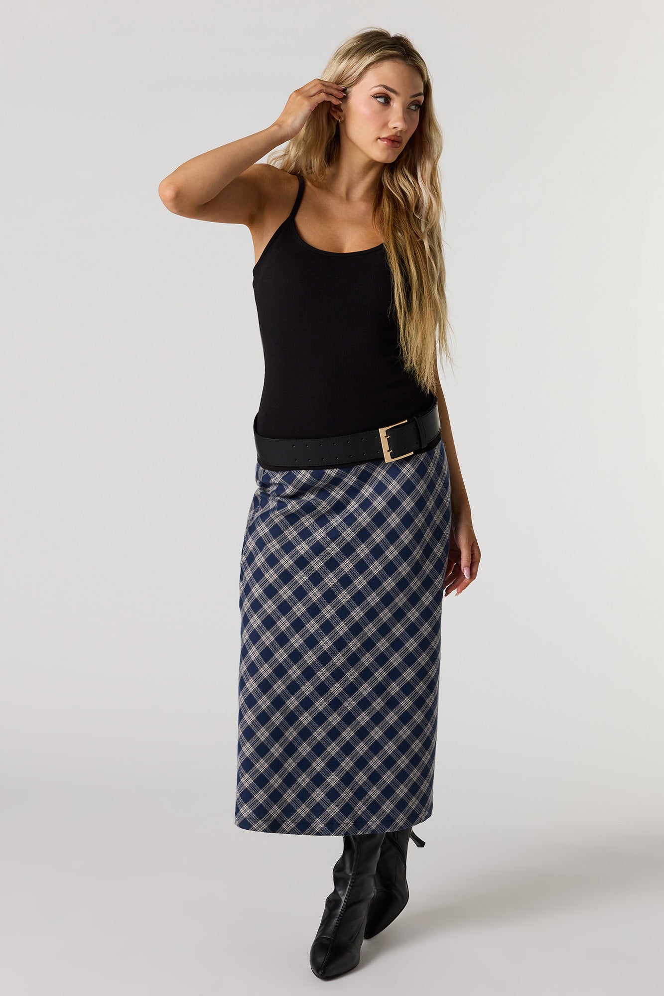 Braless Ribbed Scoop Neck Tank