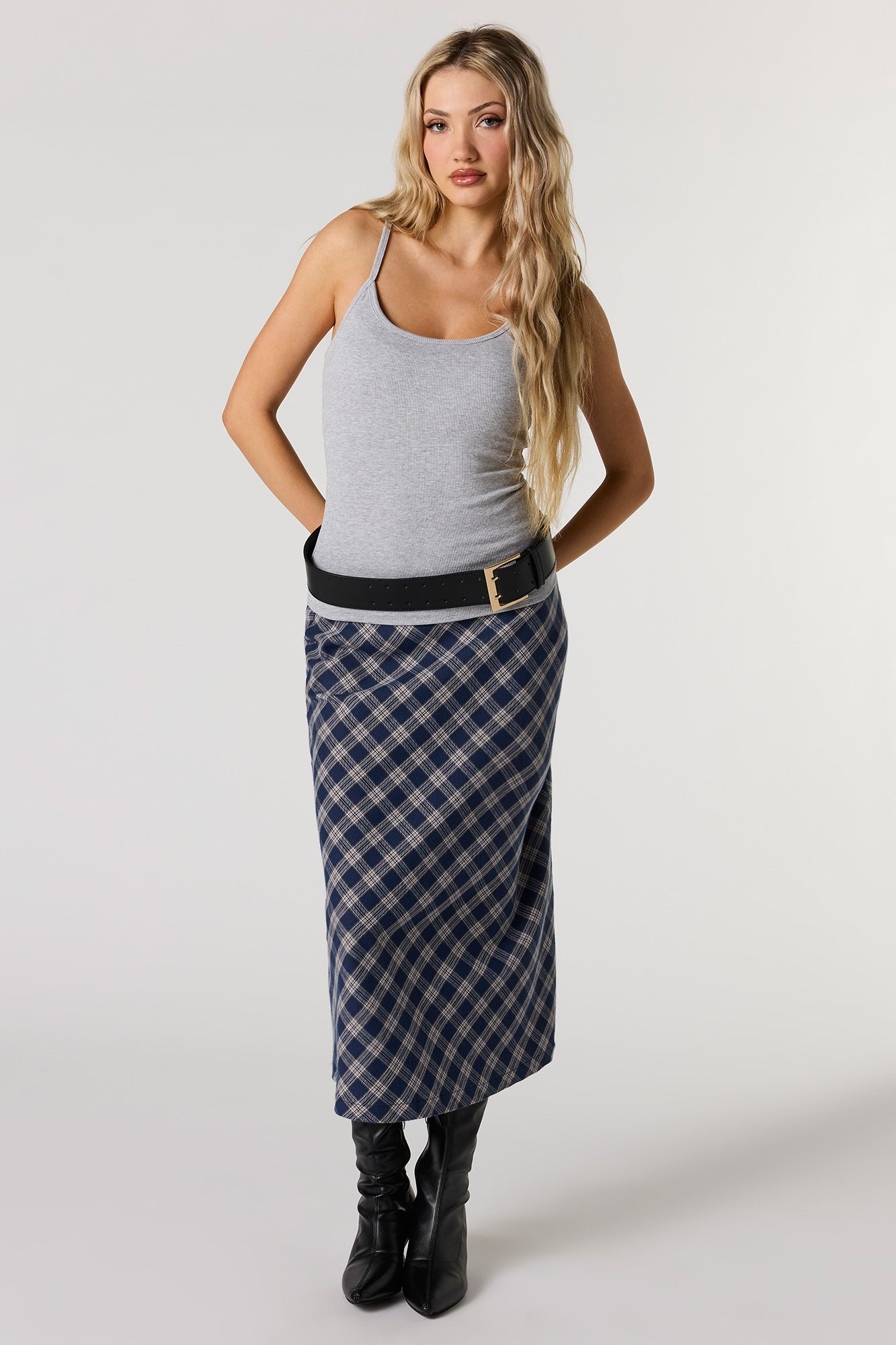 Braless Ribbed Scoop Neck Tank