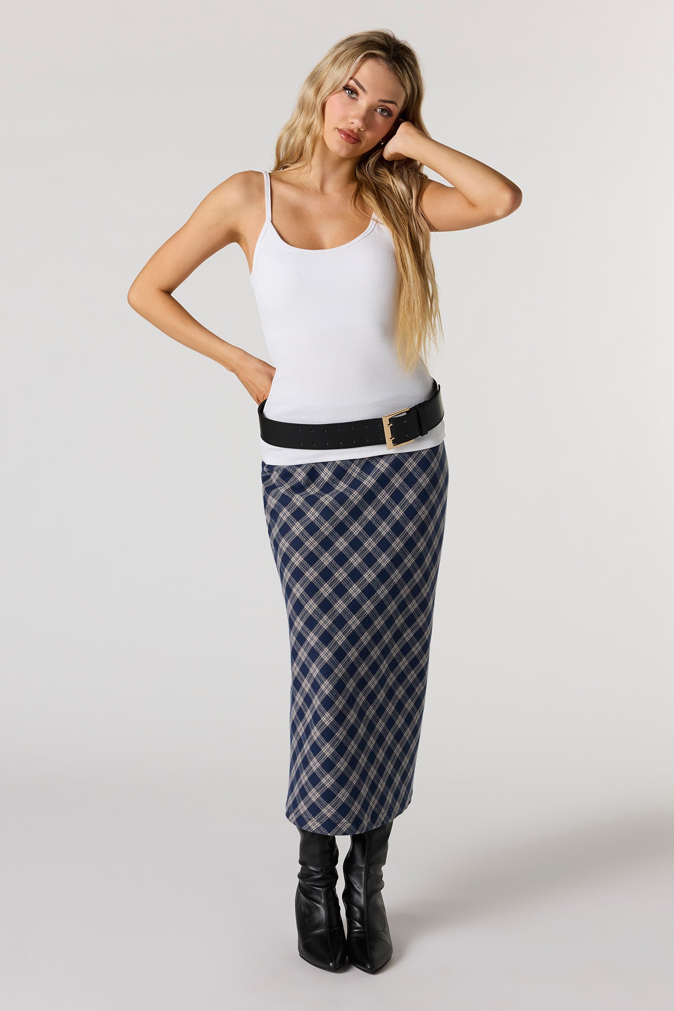 Braless Ribbed Scoop Neck Tank