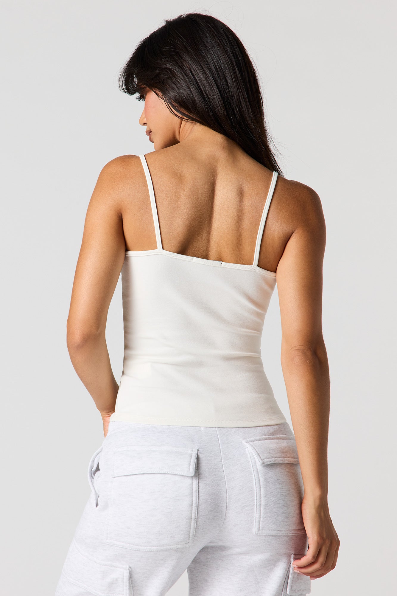 Ribbed Scoop Neck Cami