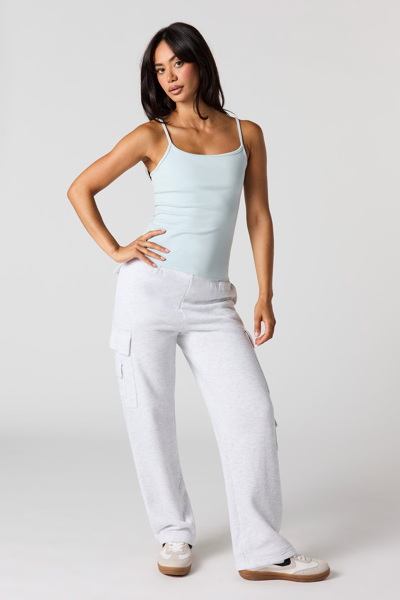 Ribbed Scoop Neck Cami