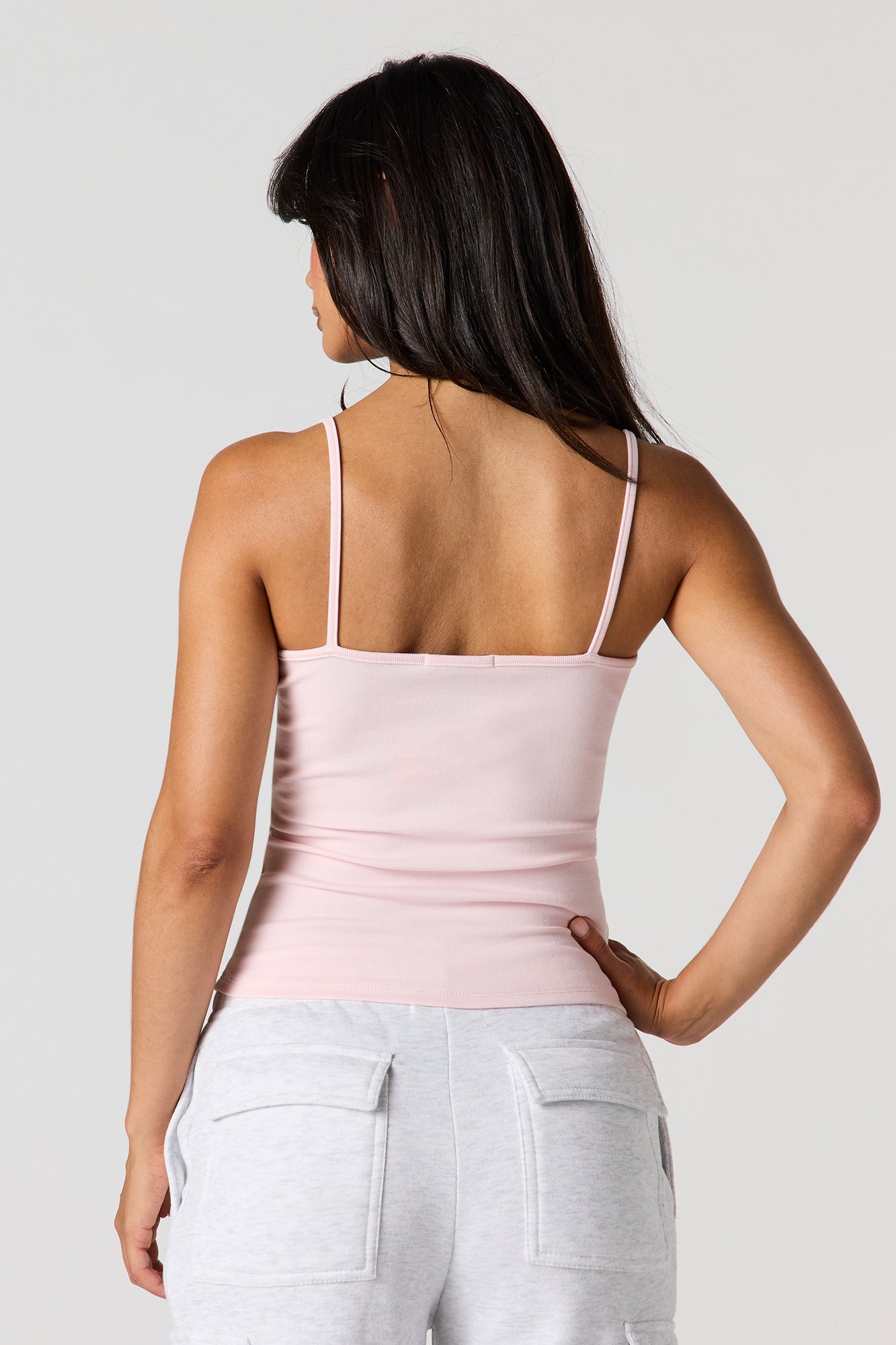 Ribbed Scoop Neck Cami