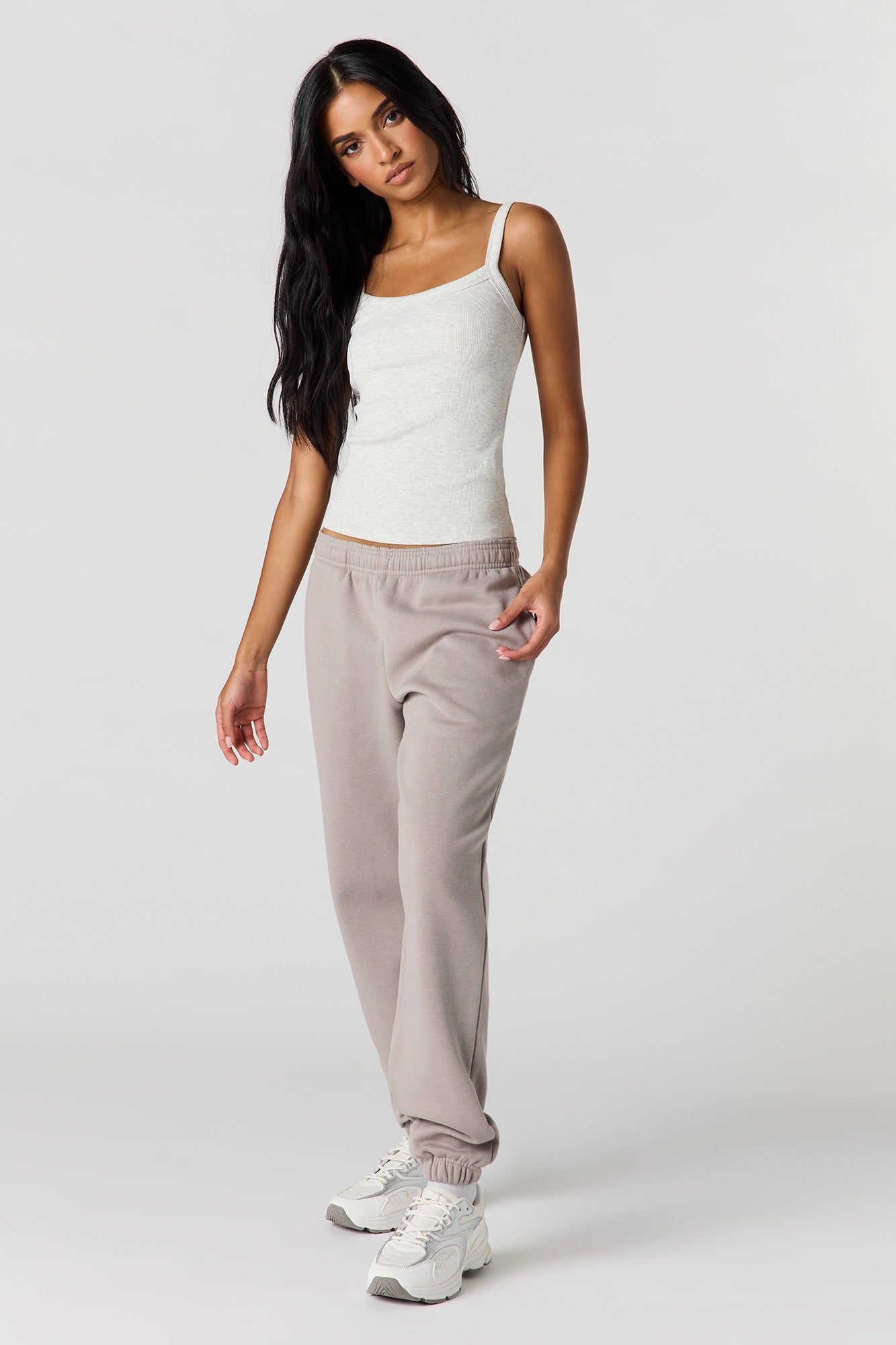 Ribbed Scoop Neck Tank