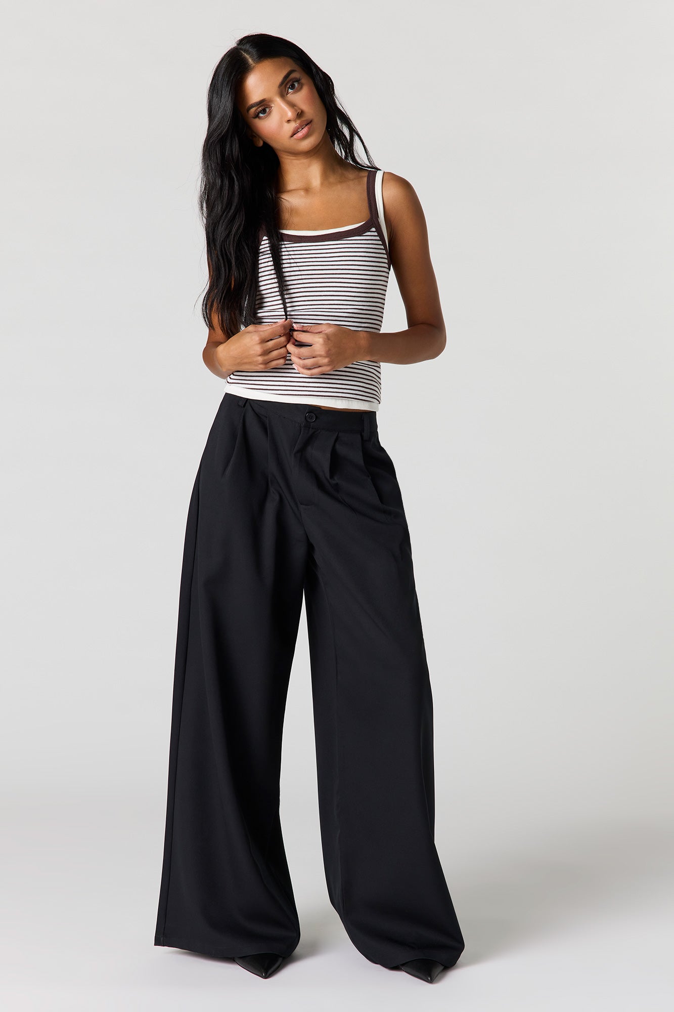 Ribbed Scoop Neck Tank