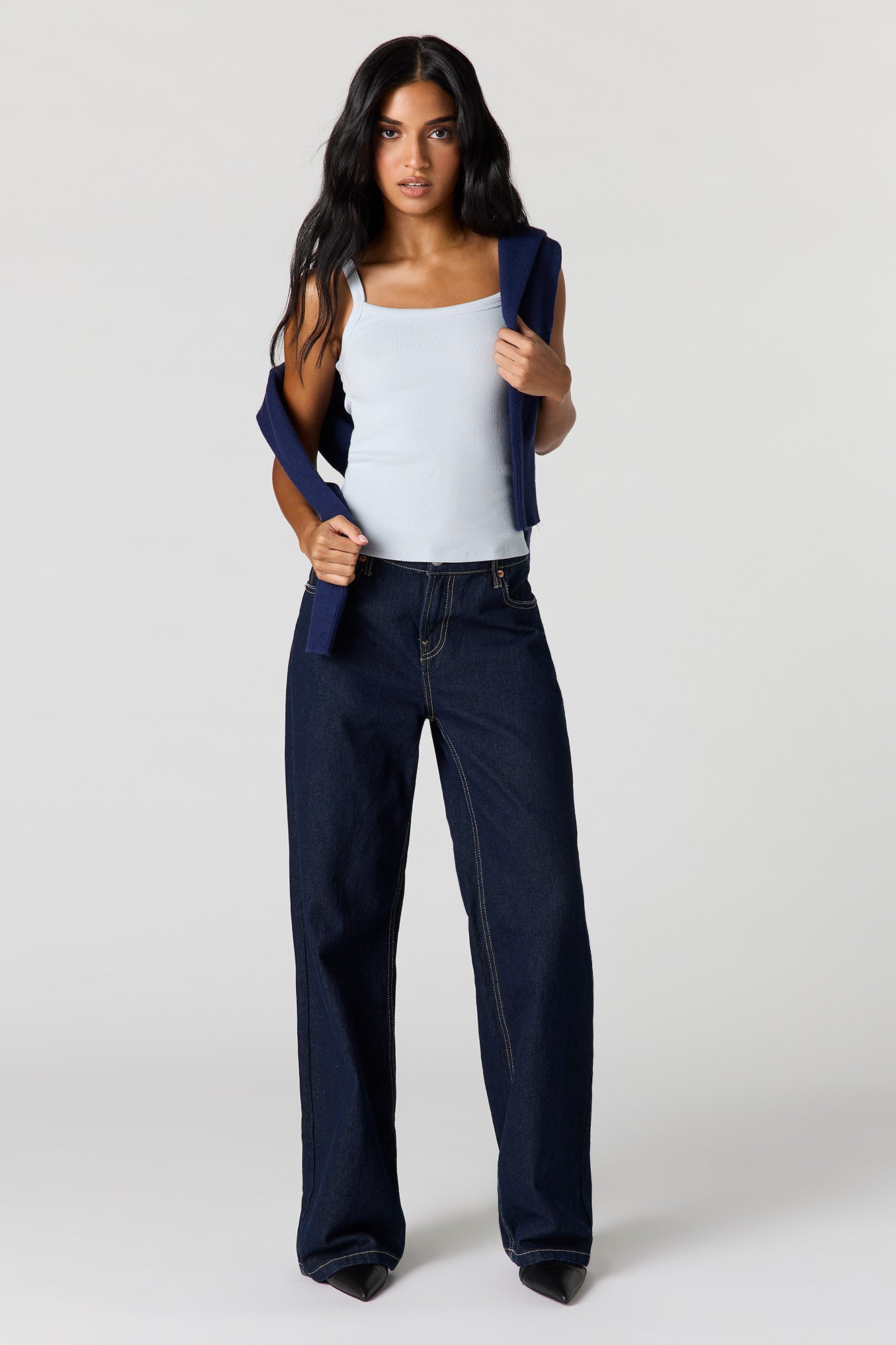 Ribbed Scoop Neck Tank