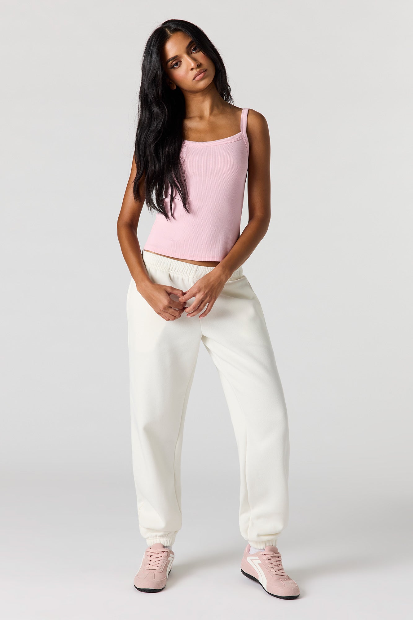 Ribbed Scoop Neck Tank