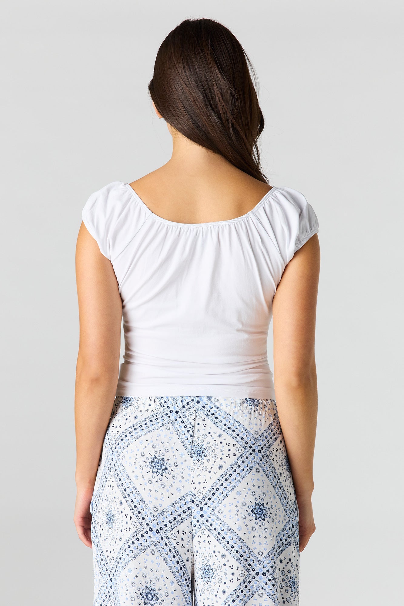 Scoop Neck Short Sleeve Top