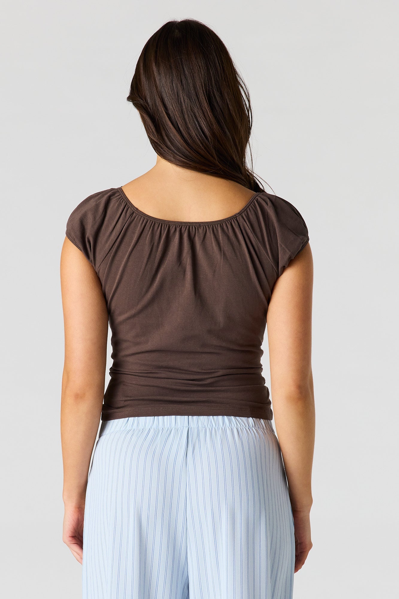 Scoop Neck Short Sleeve Top