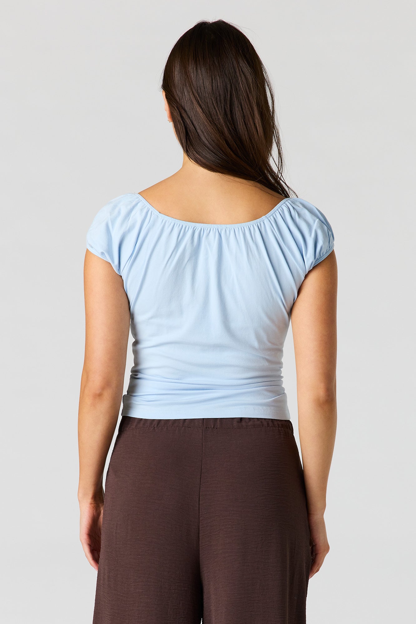 Scoop Neck Short Sleeve Top
