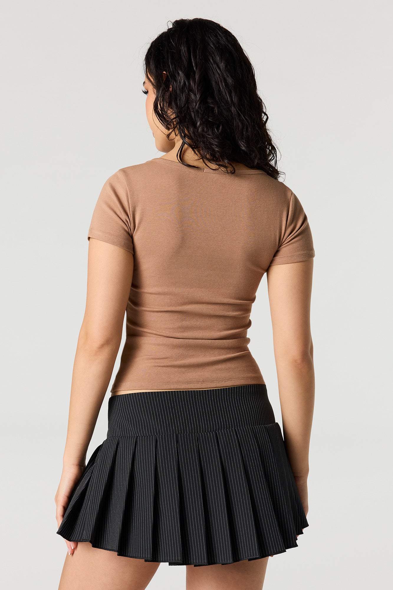 Square Neck Short Sleeve Top