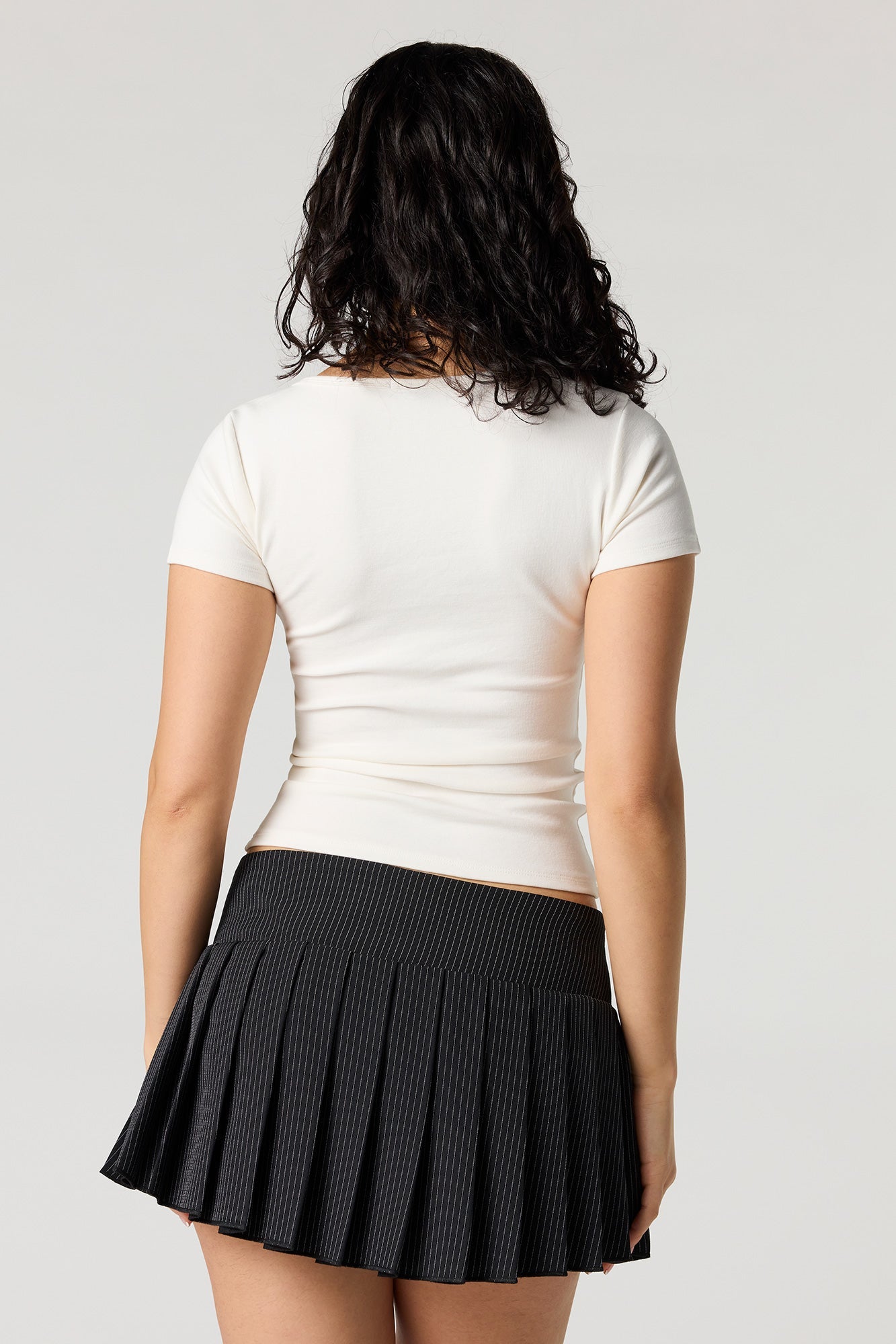 Square Neck Short Sleeve Top