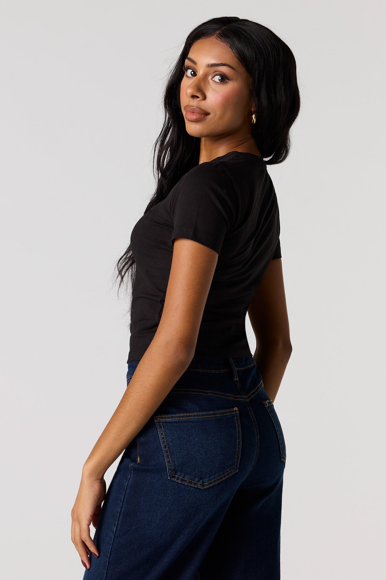 Crew Neck Baby Tee