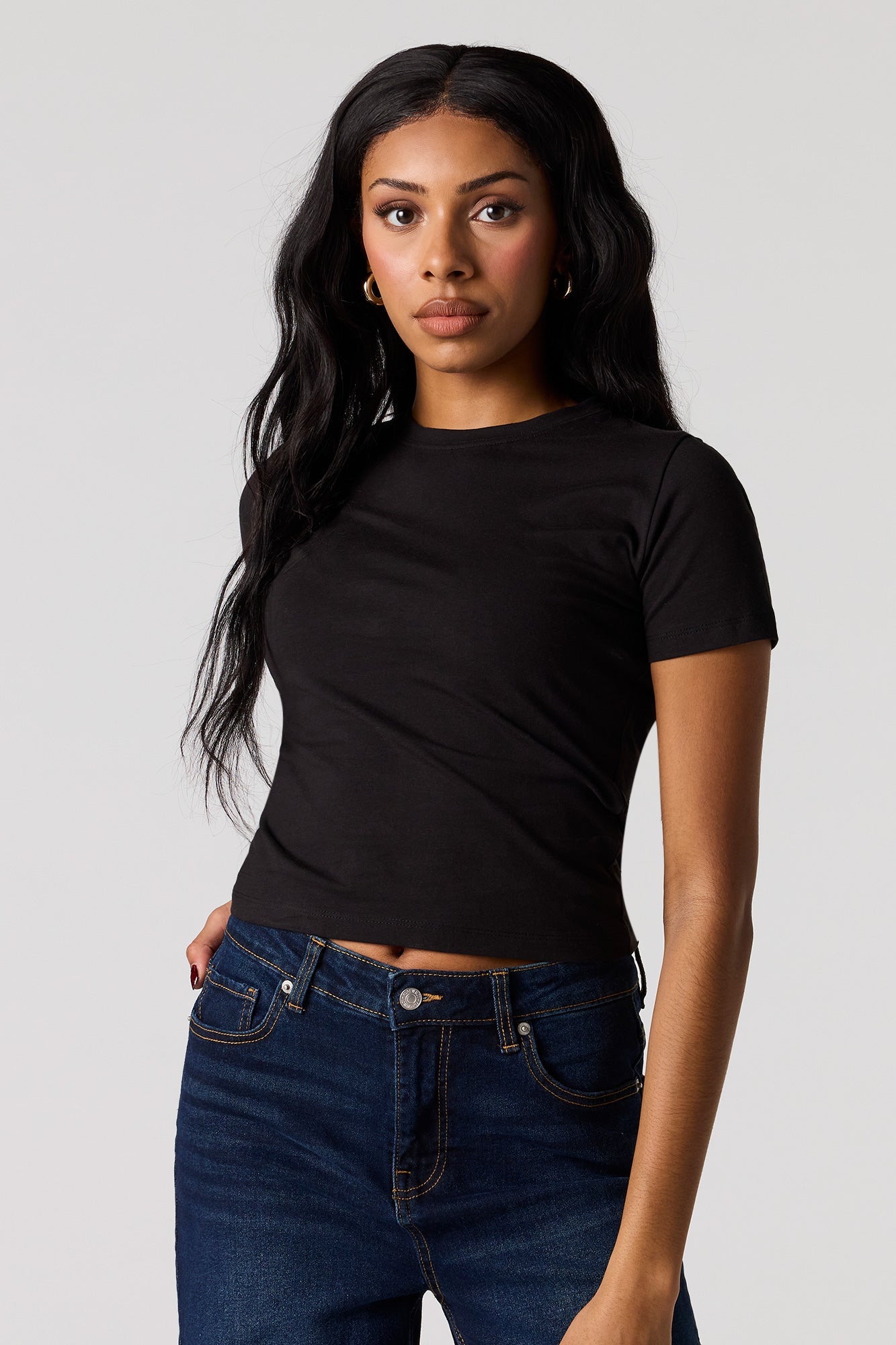 Crew Neck Baby Tee