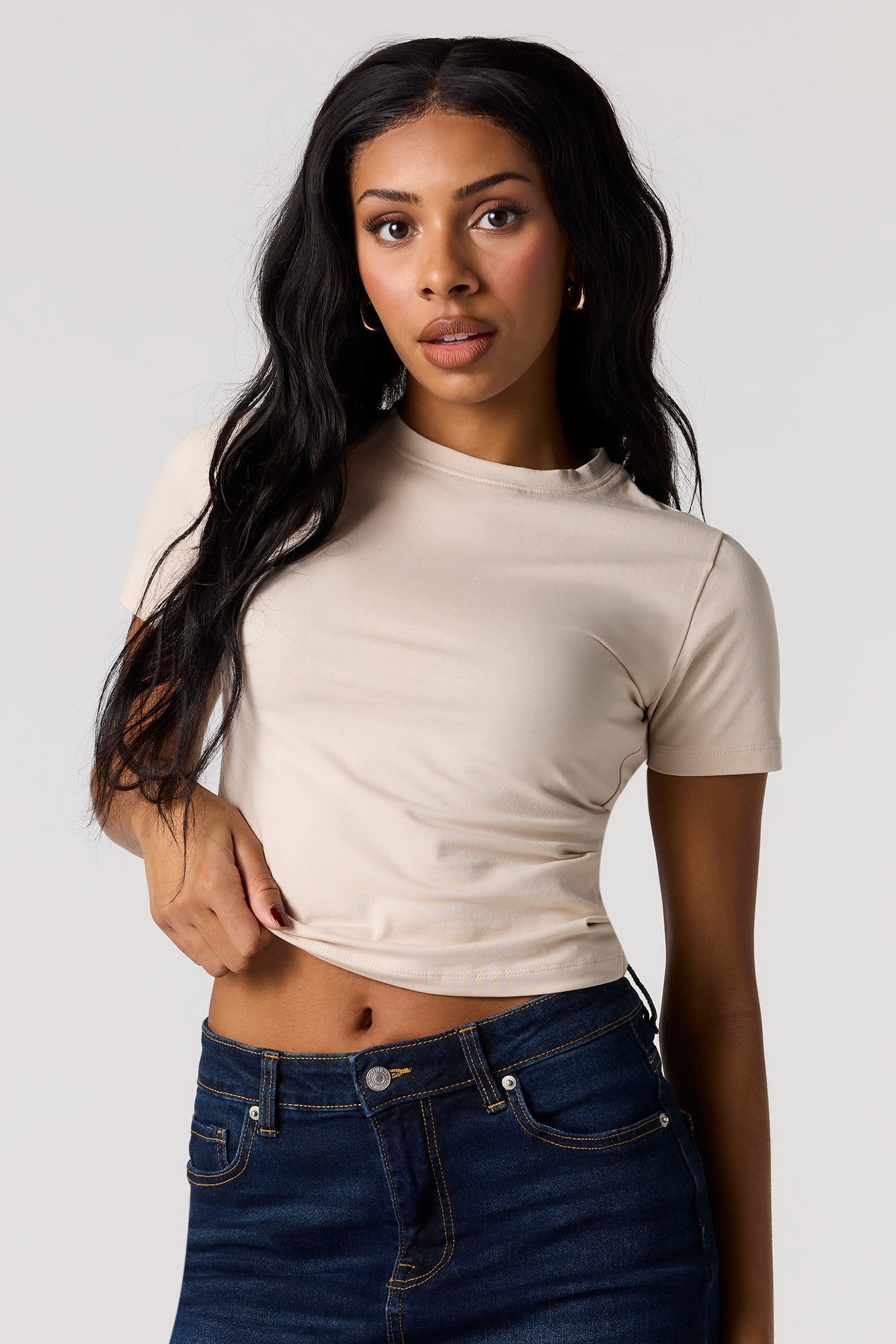 Crew Neck Baby Tee