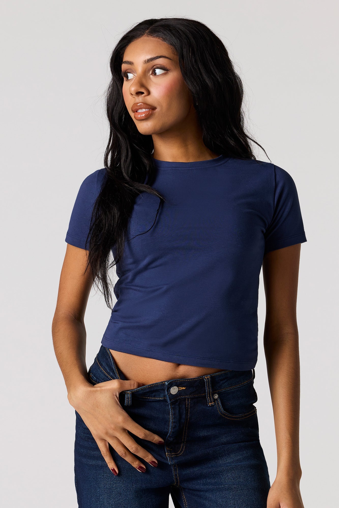 Crew Neck Baby Tee