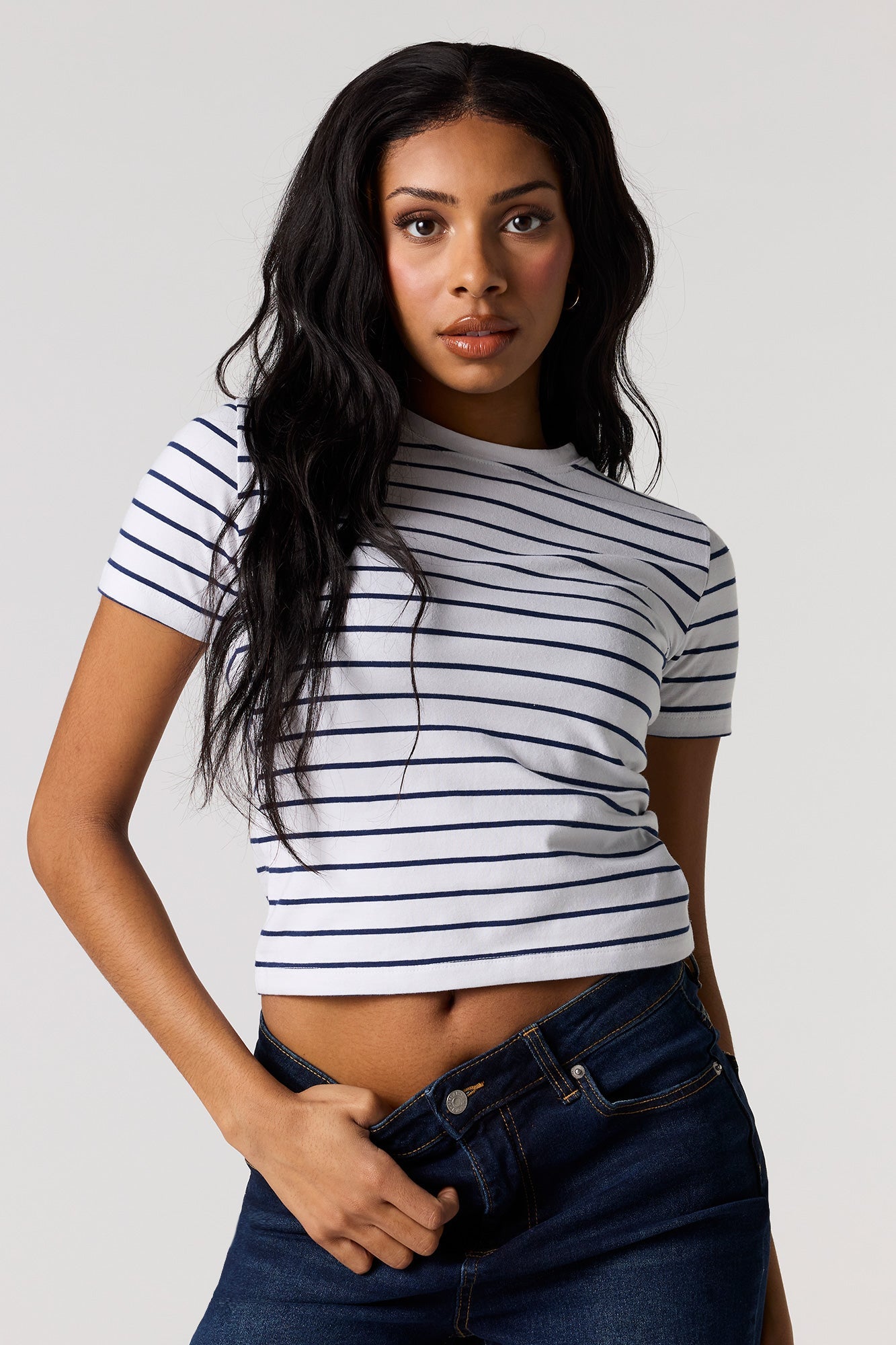 Crew Neck Baby Tee