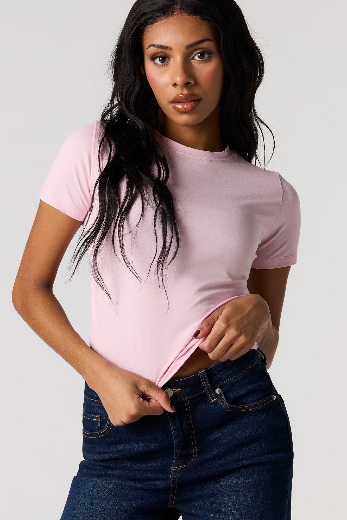 Crew Neck Baby Tee
