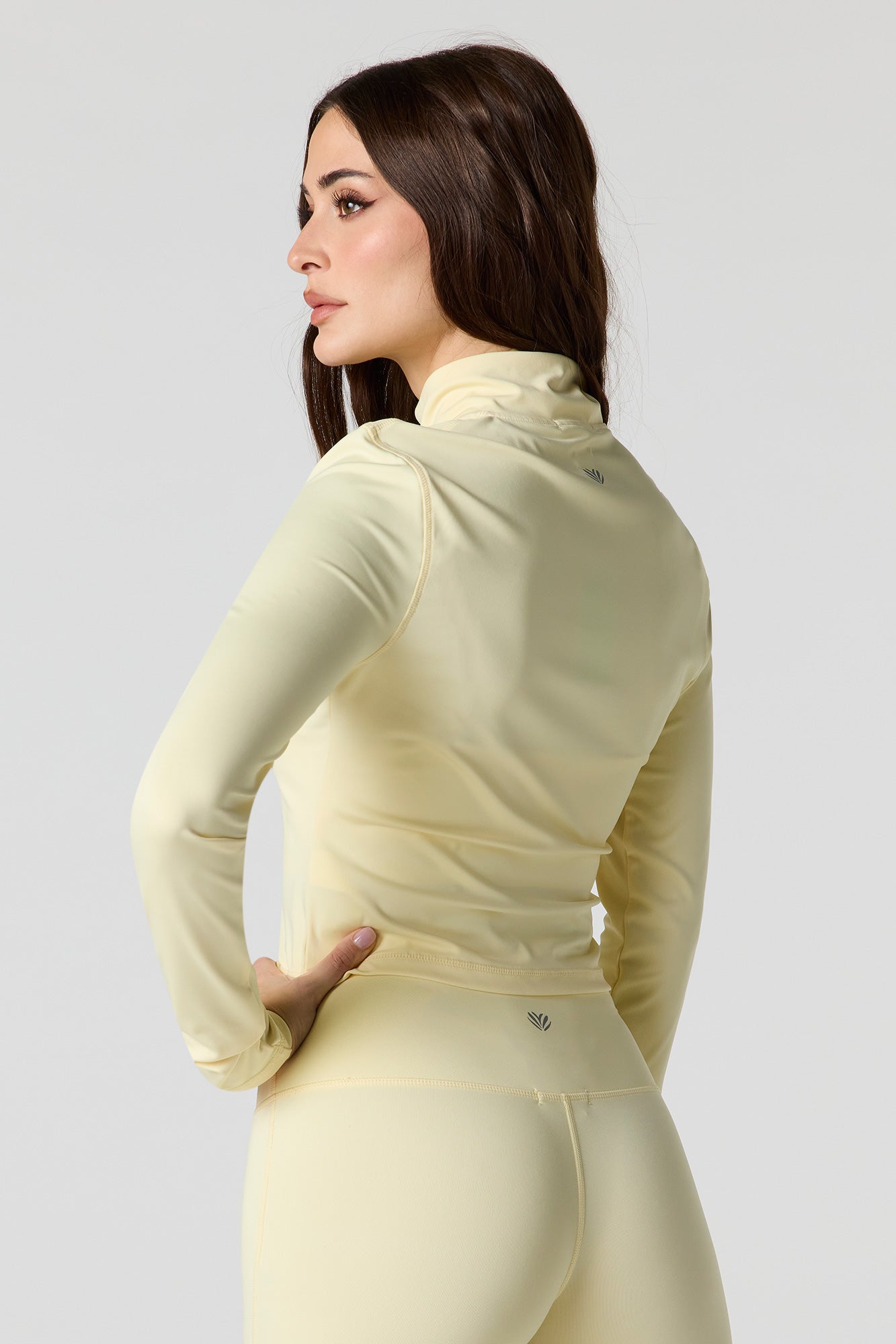 Active Cropped Zip-Up Jacket