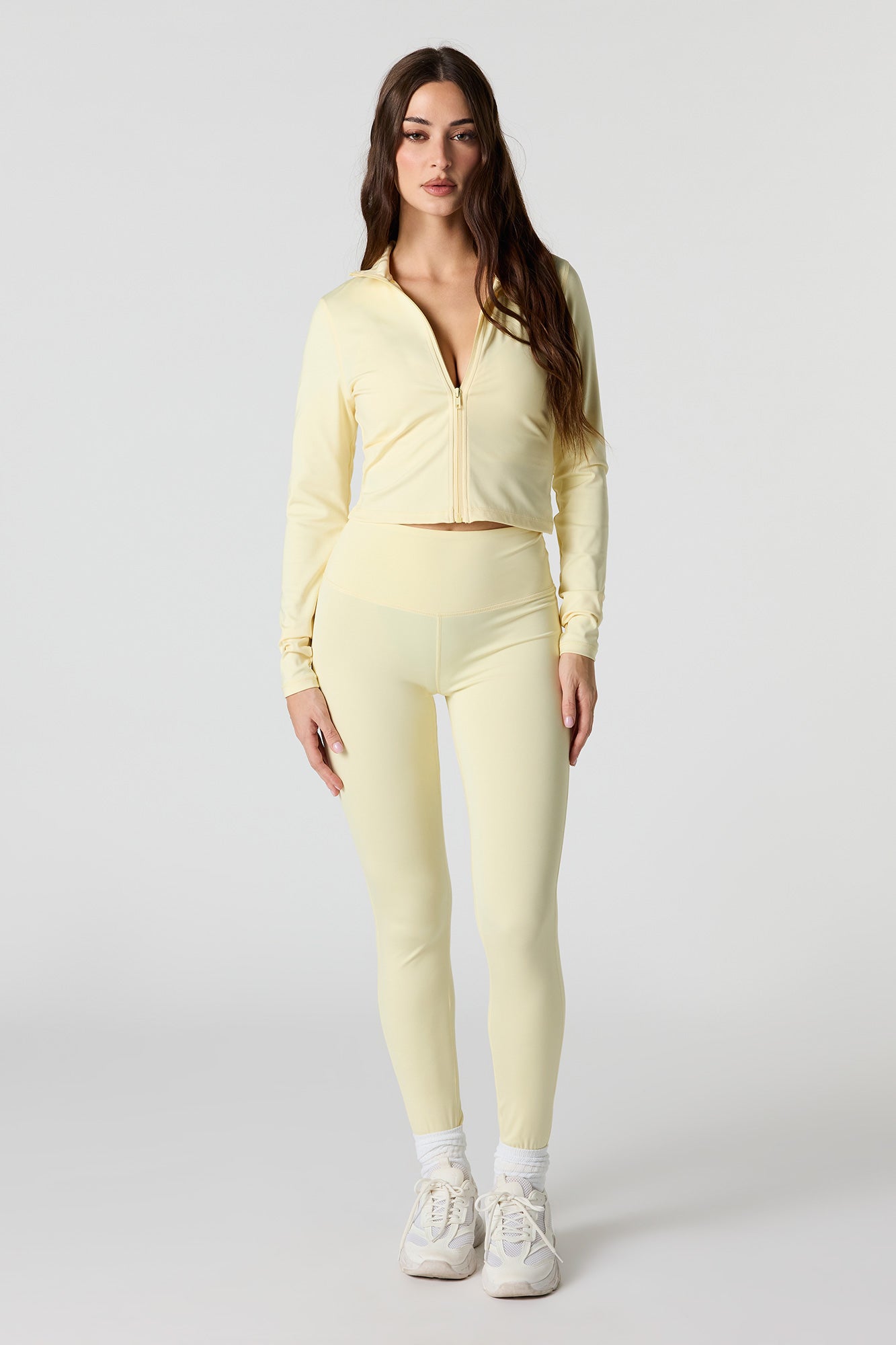 Active Cropped Zip-Up Jacket