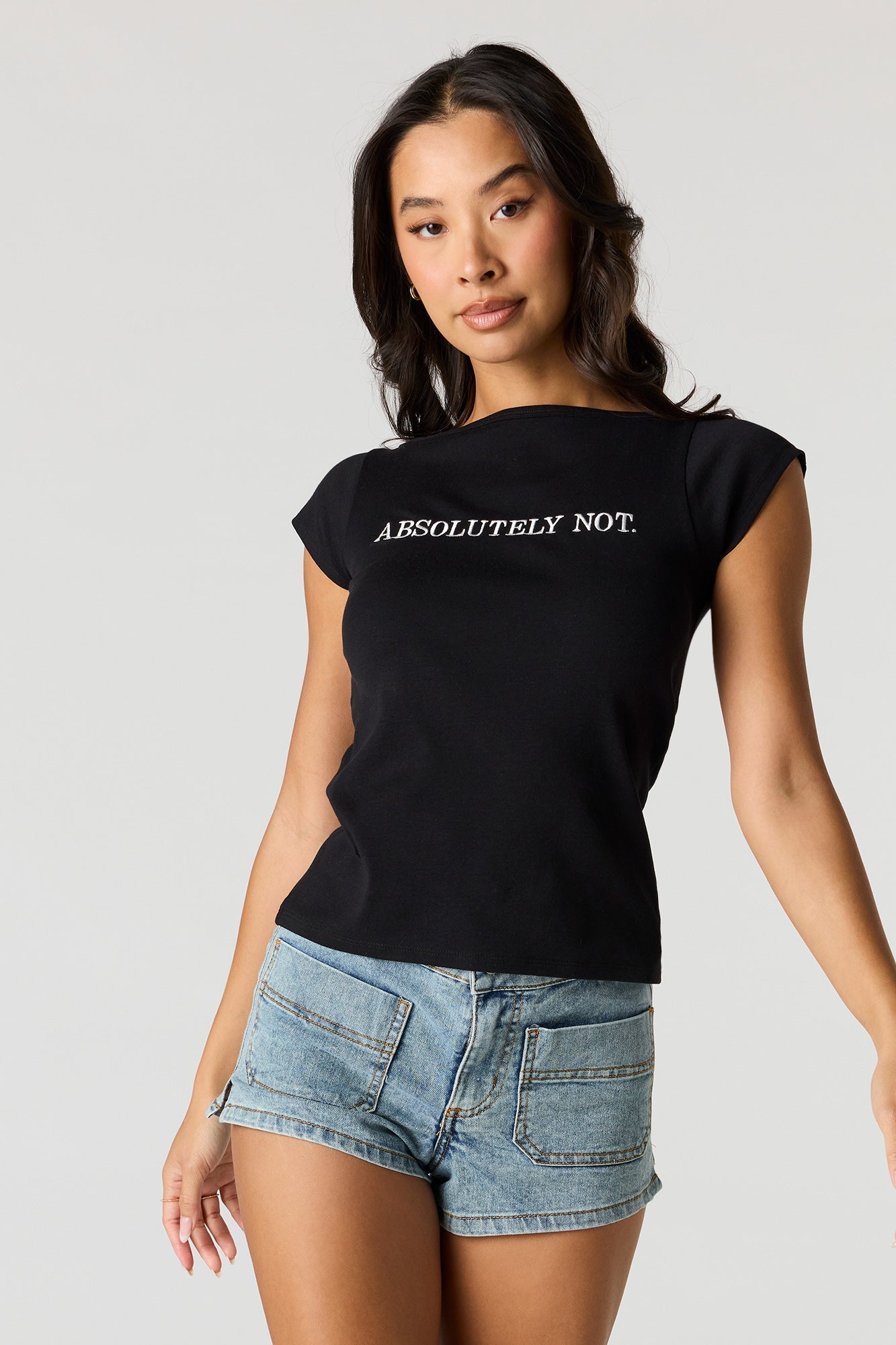 Graphic Boatneck T-Shirt