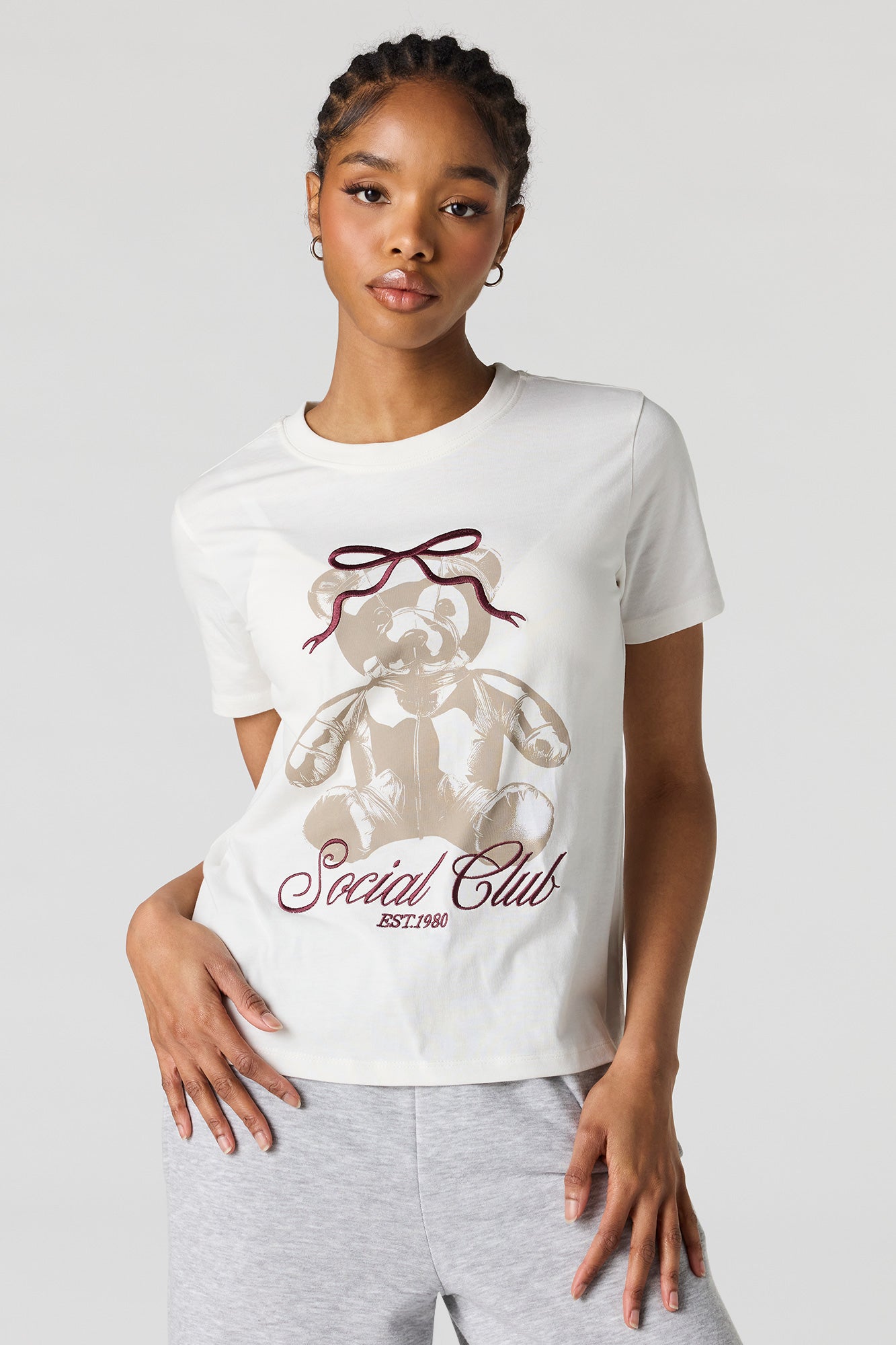 Social Club Embroidered T-Shirt