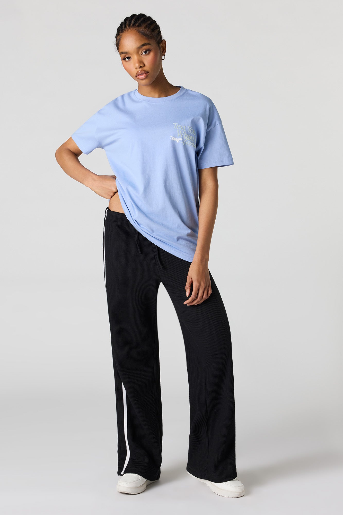 Flight HD Print Oversized T-Shirt