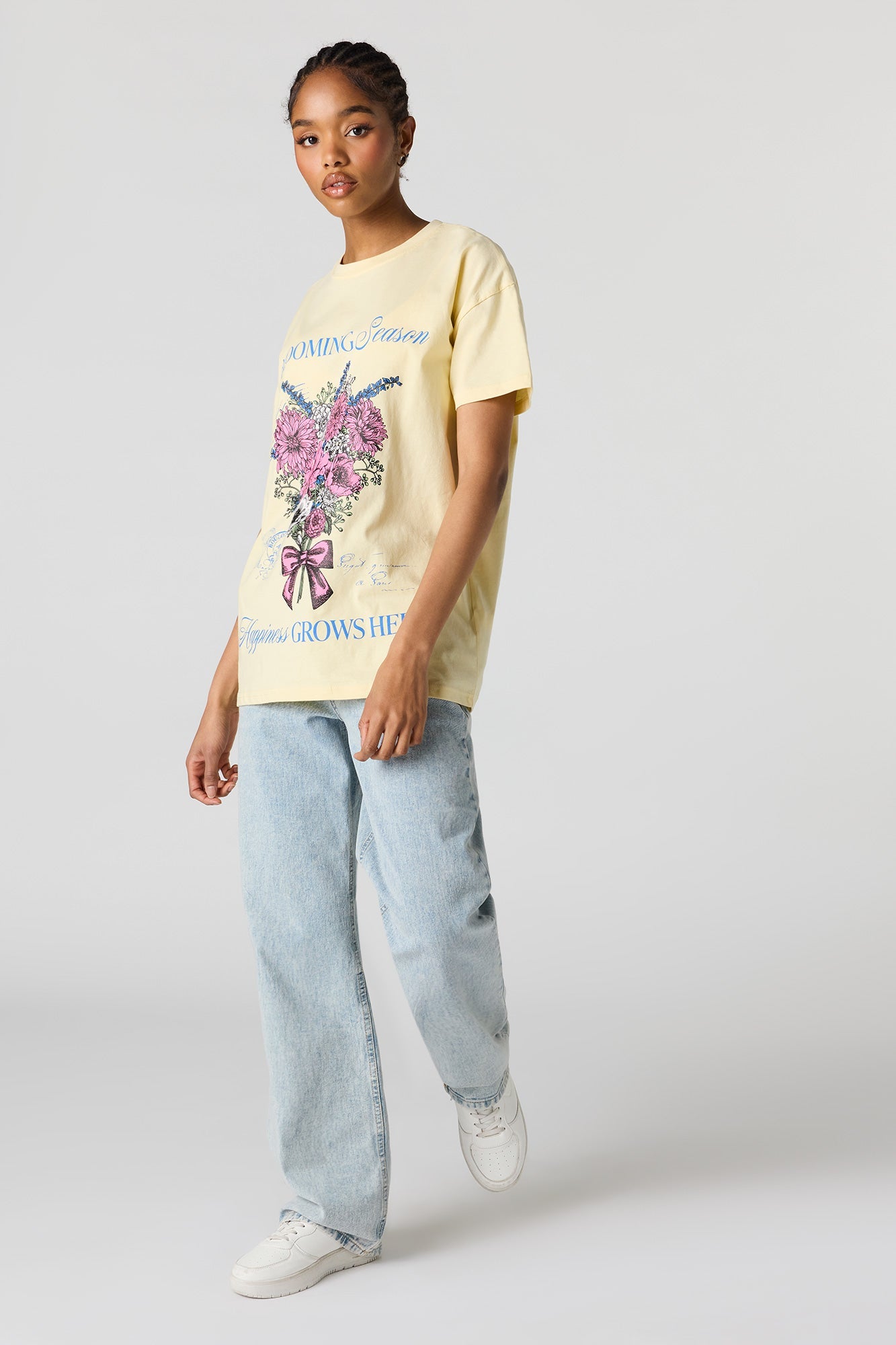 Blooming Graphic Oversized T-Shirt