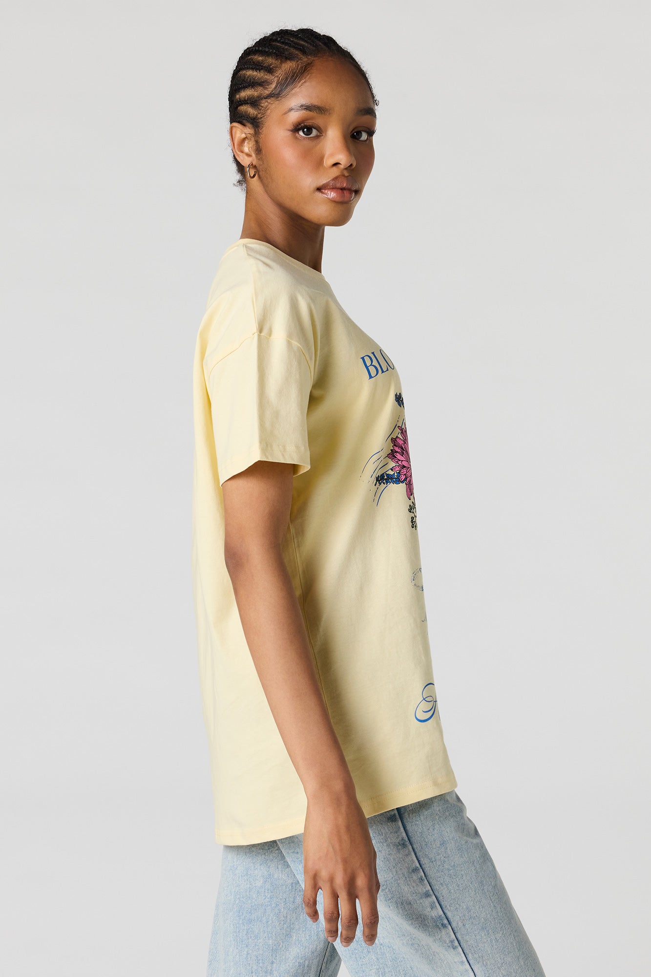 Blooming Graphic Oversized T-Shirt