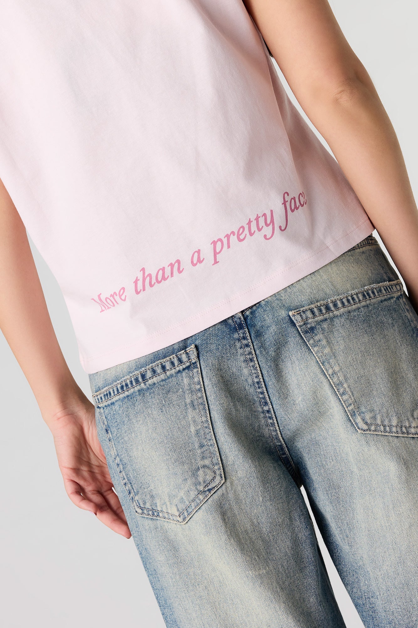 Off Shoulder Graphic T-Shirt