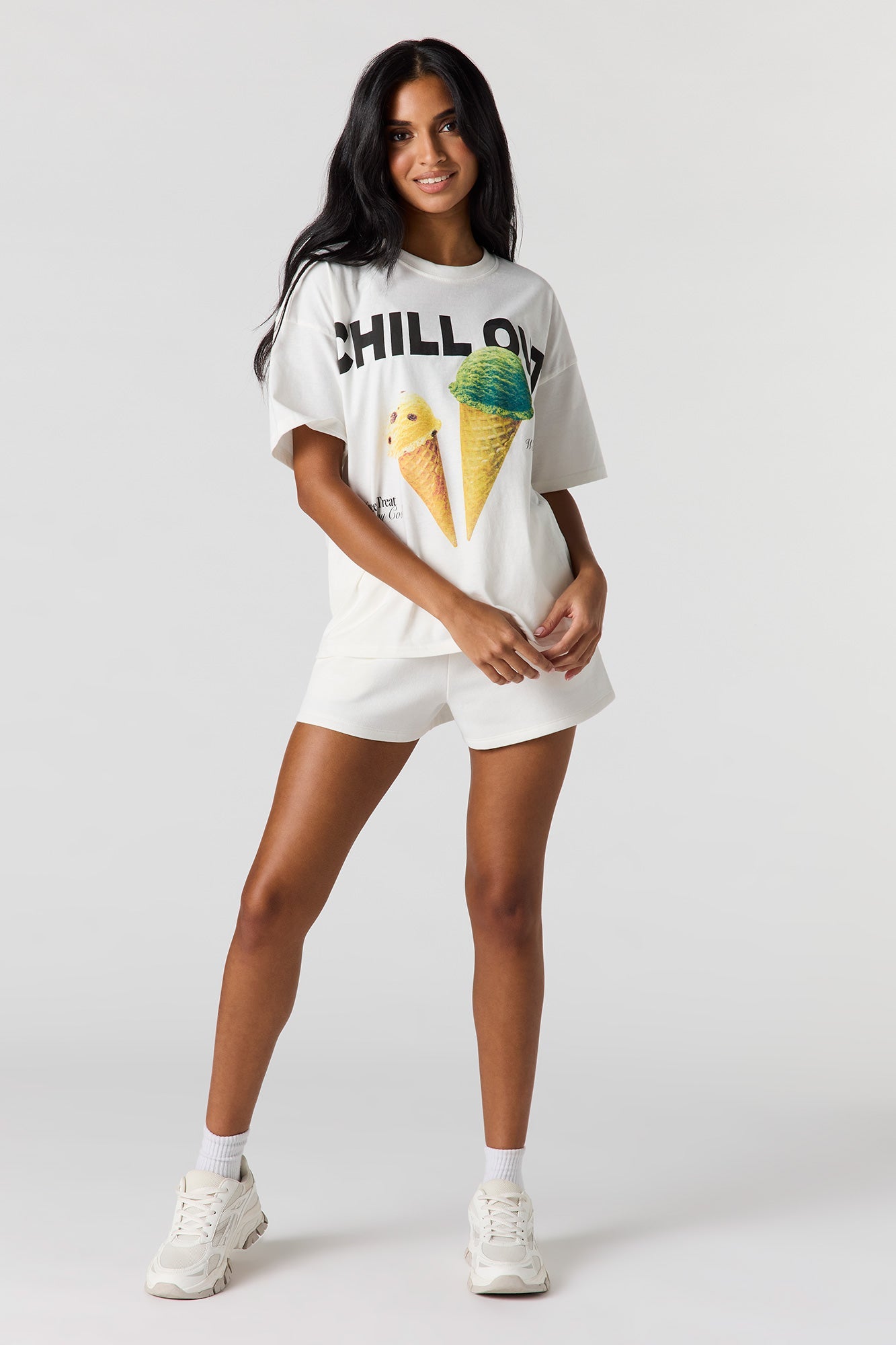 Chill Out Puff Print T-Shirt