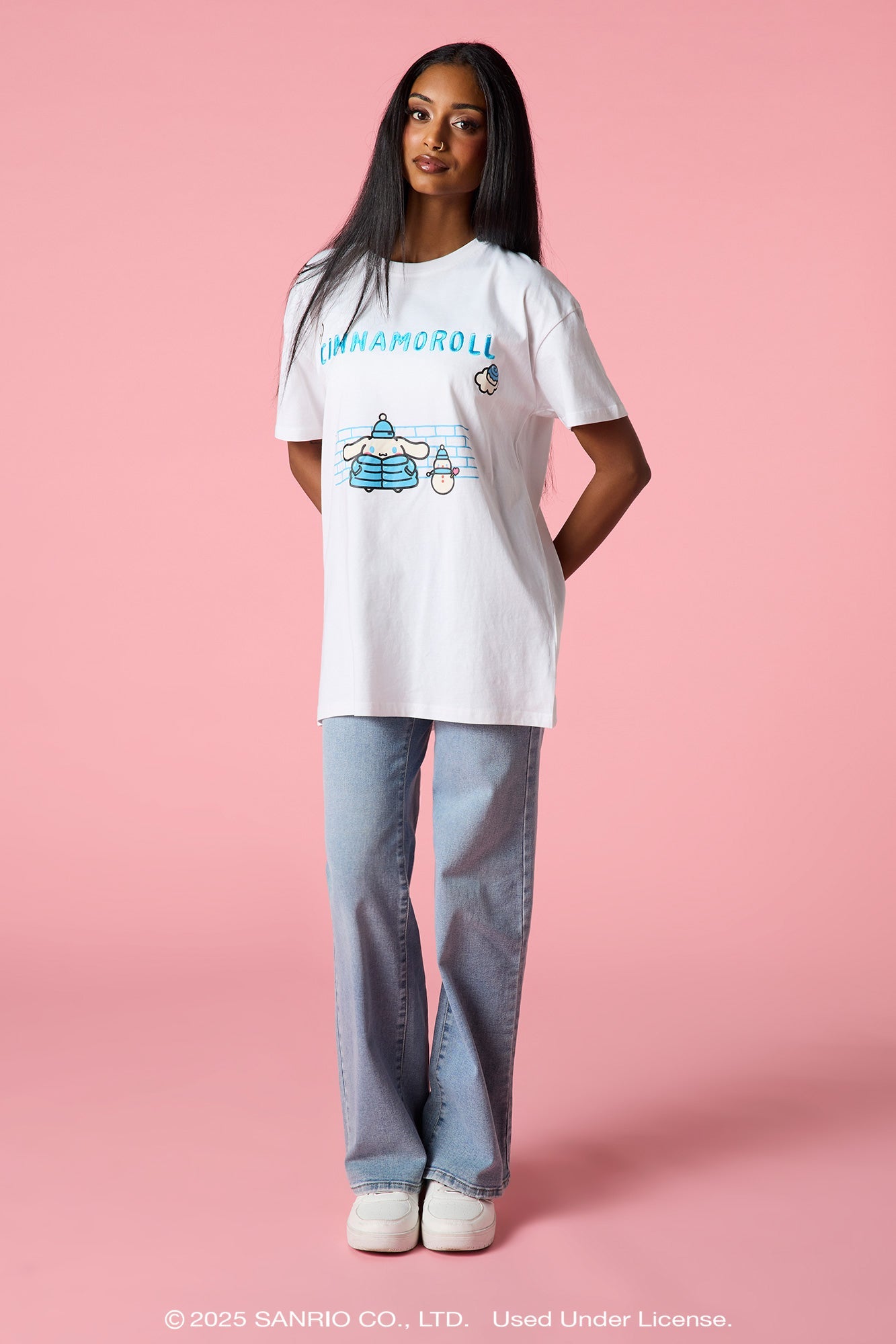Cinnamoroll™ Embroidered Oversized T-Shirt