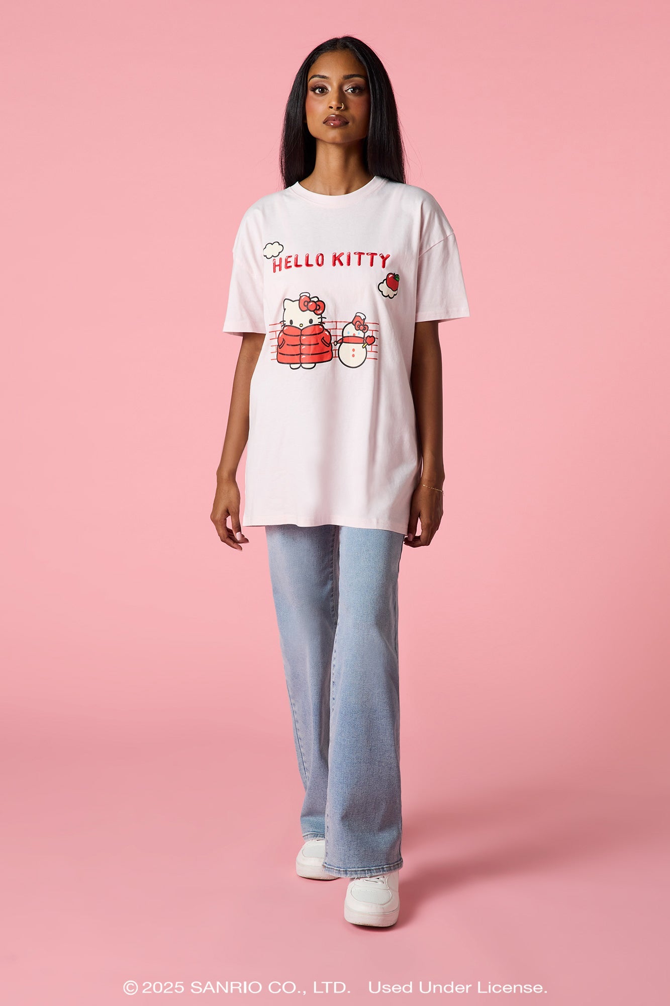 Hello Kitty® Embroidered Oversized T-Shirt
