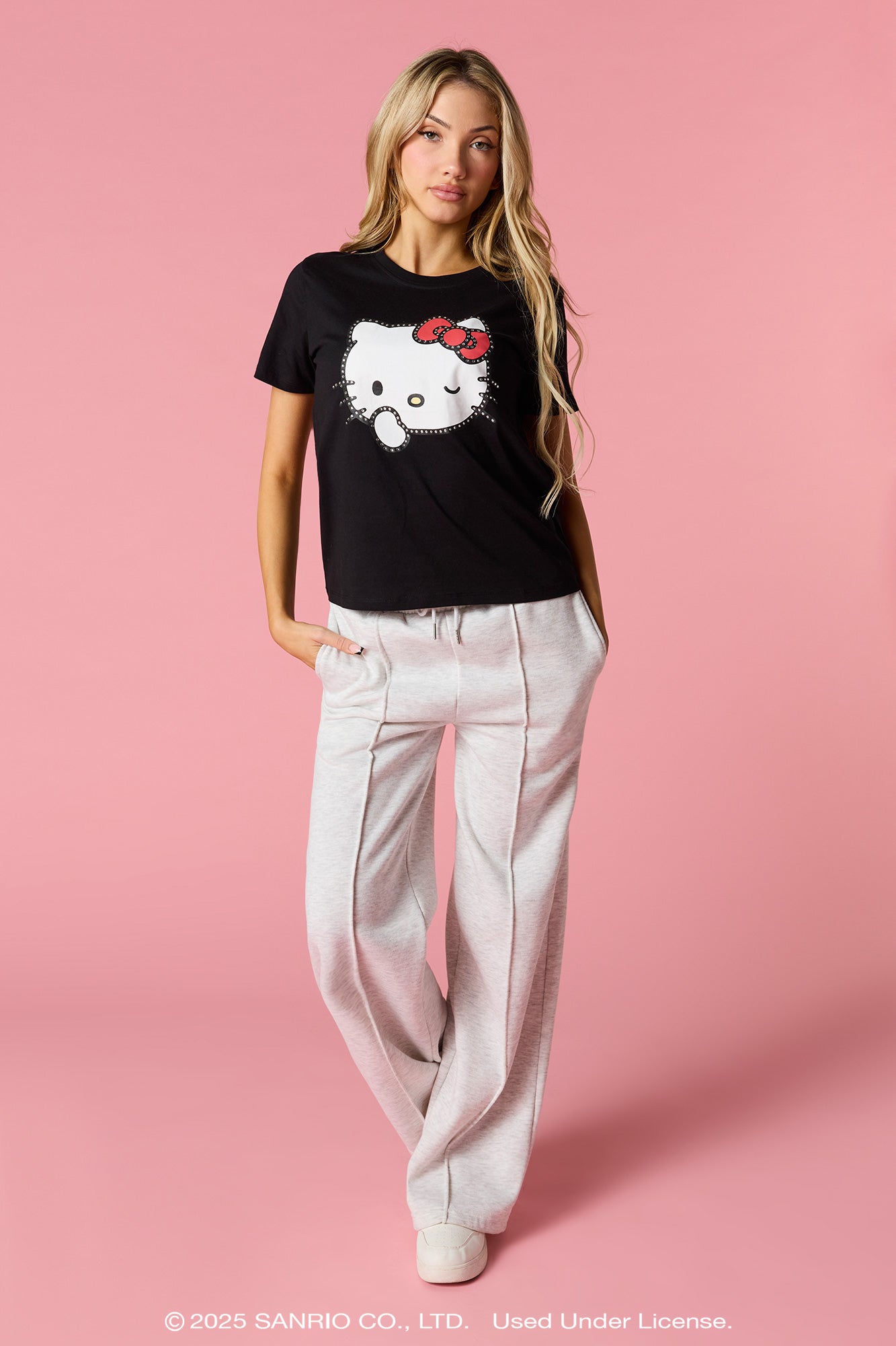 Hello Kitty® Rhinestone Graphic T-Shirt