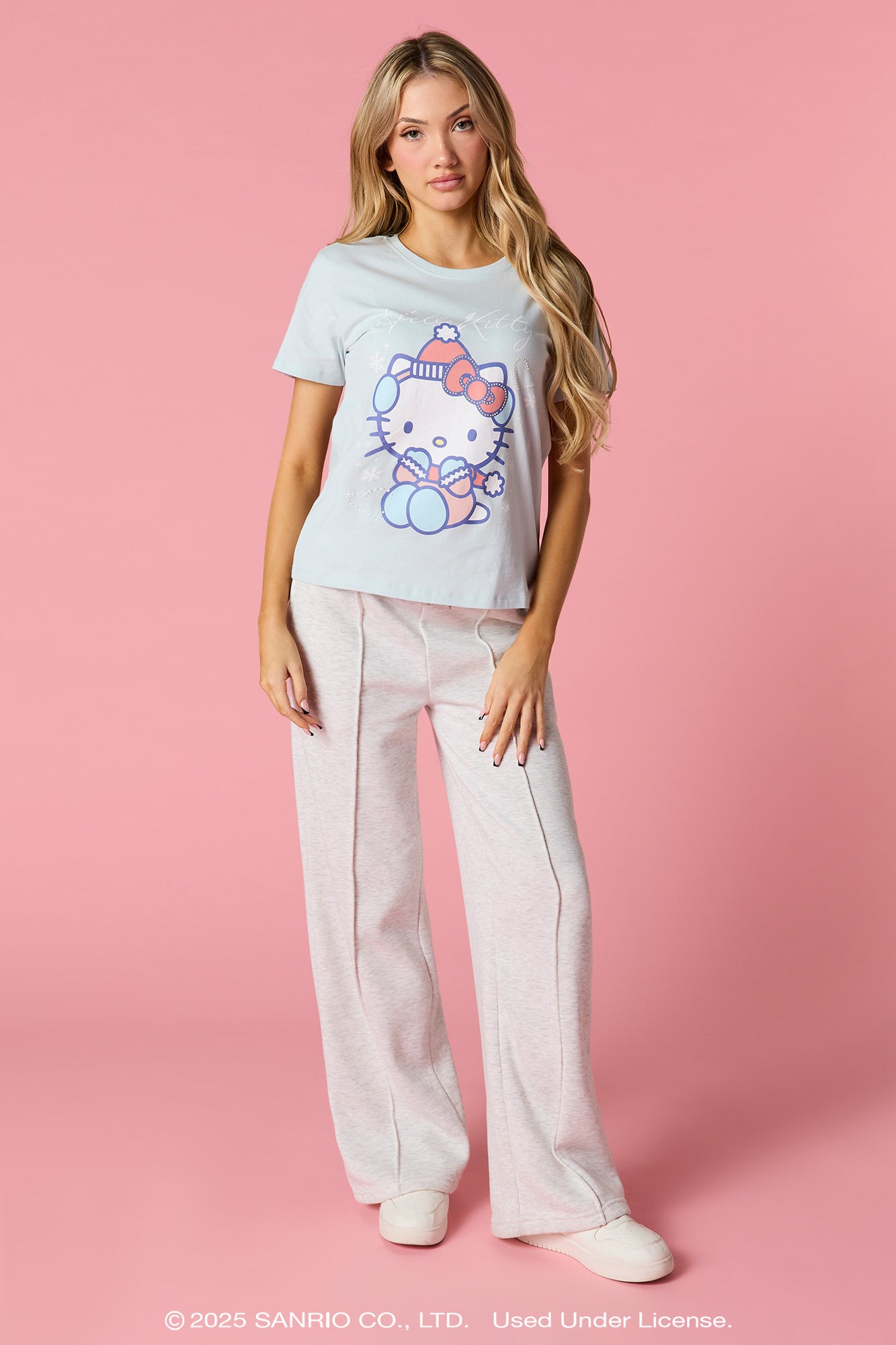 Hello Kitty® Faux-Pearl Graphic T-Shirt