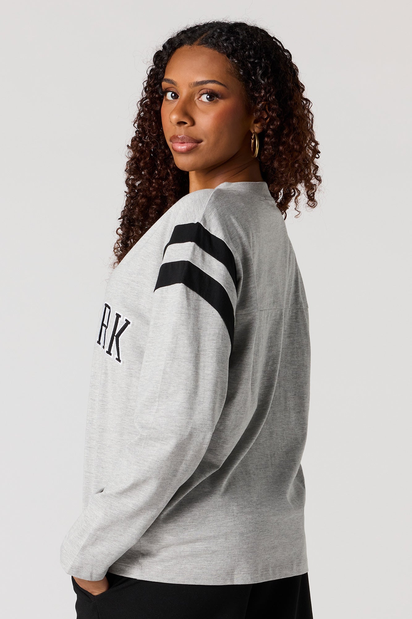 Destination Embroidered Long Sleeve Top