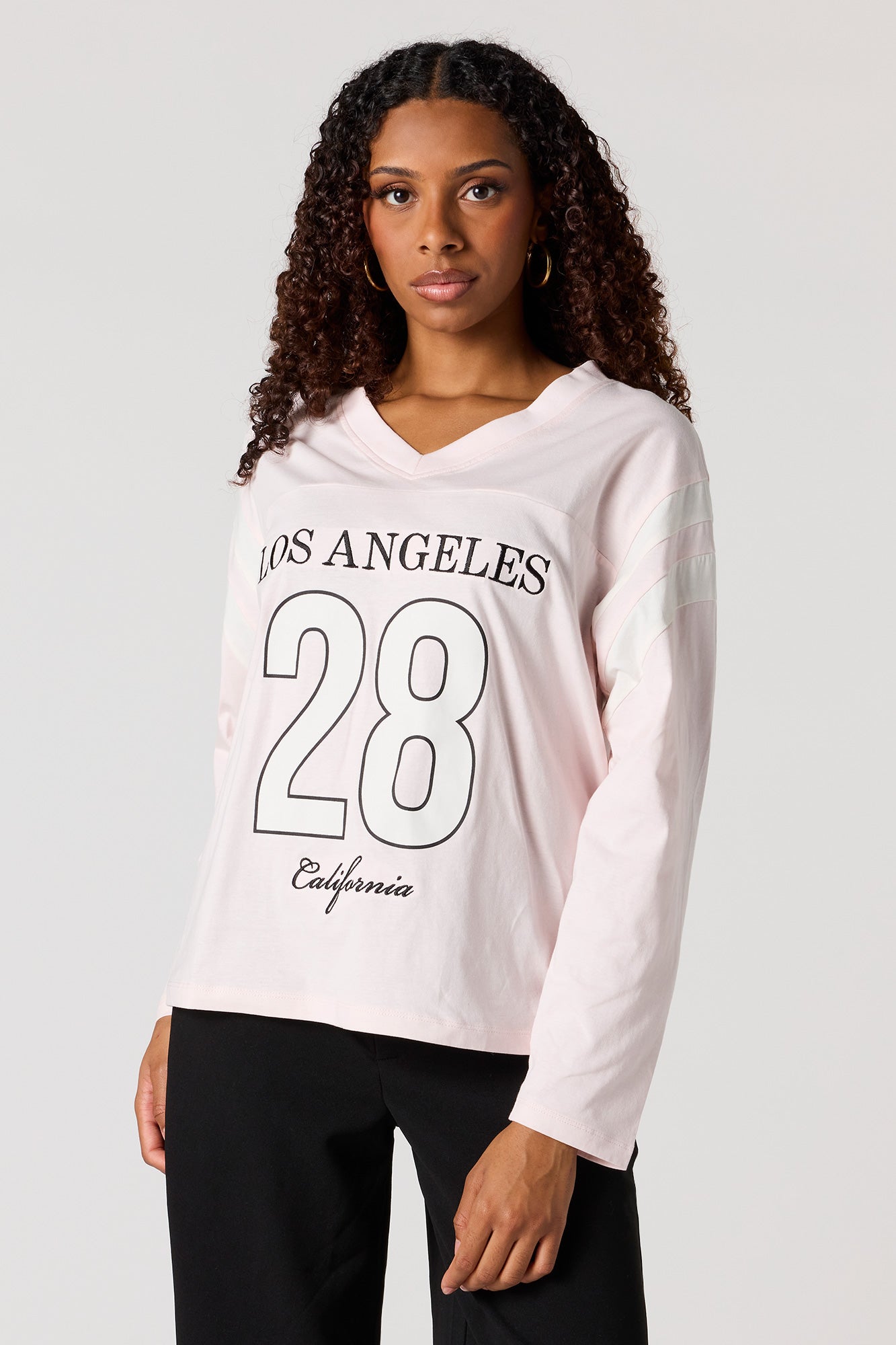 Destination Embroidered Long Sleeve Top
