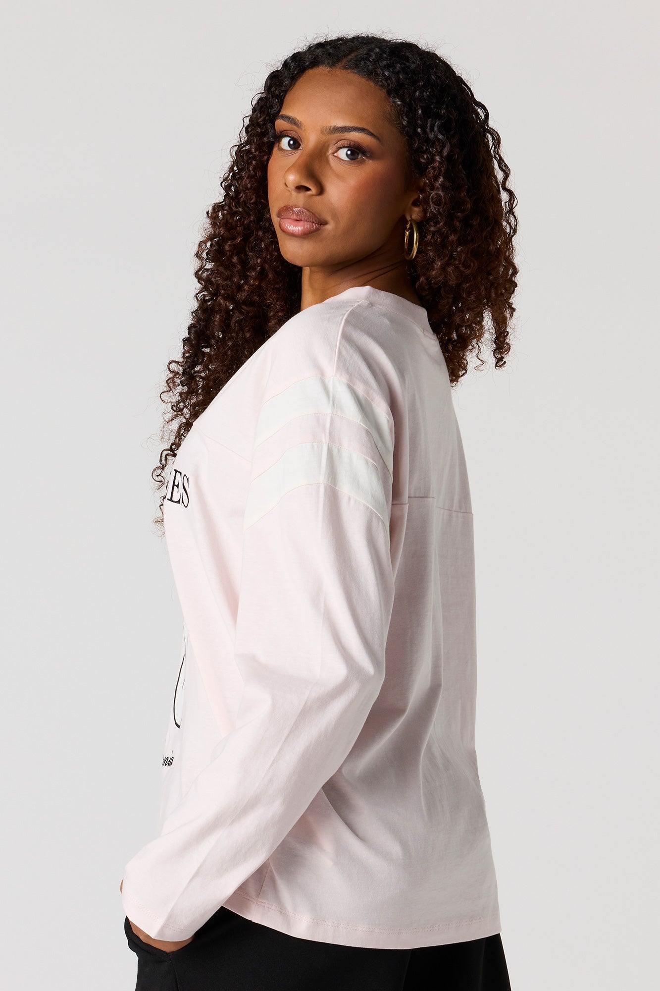 Destination Embroidered Long Sleeve Top