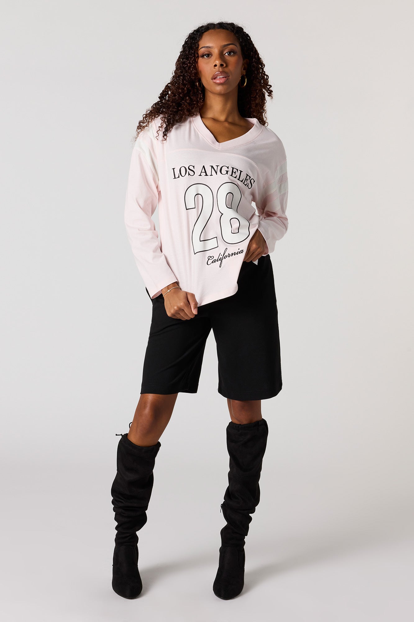 Destination Embroidered Long Sleeve Top