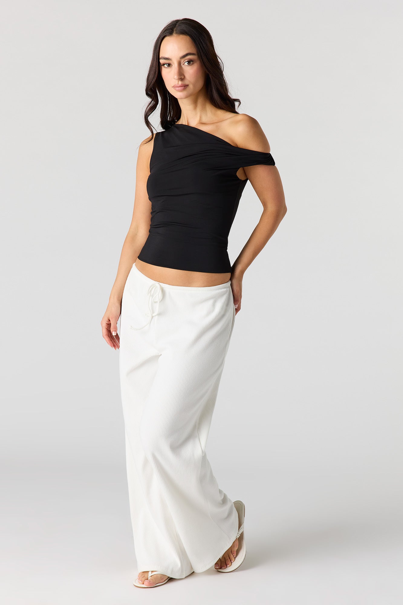 Ruched Twist Strap Tank