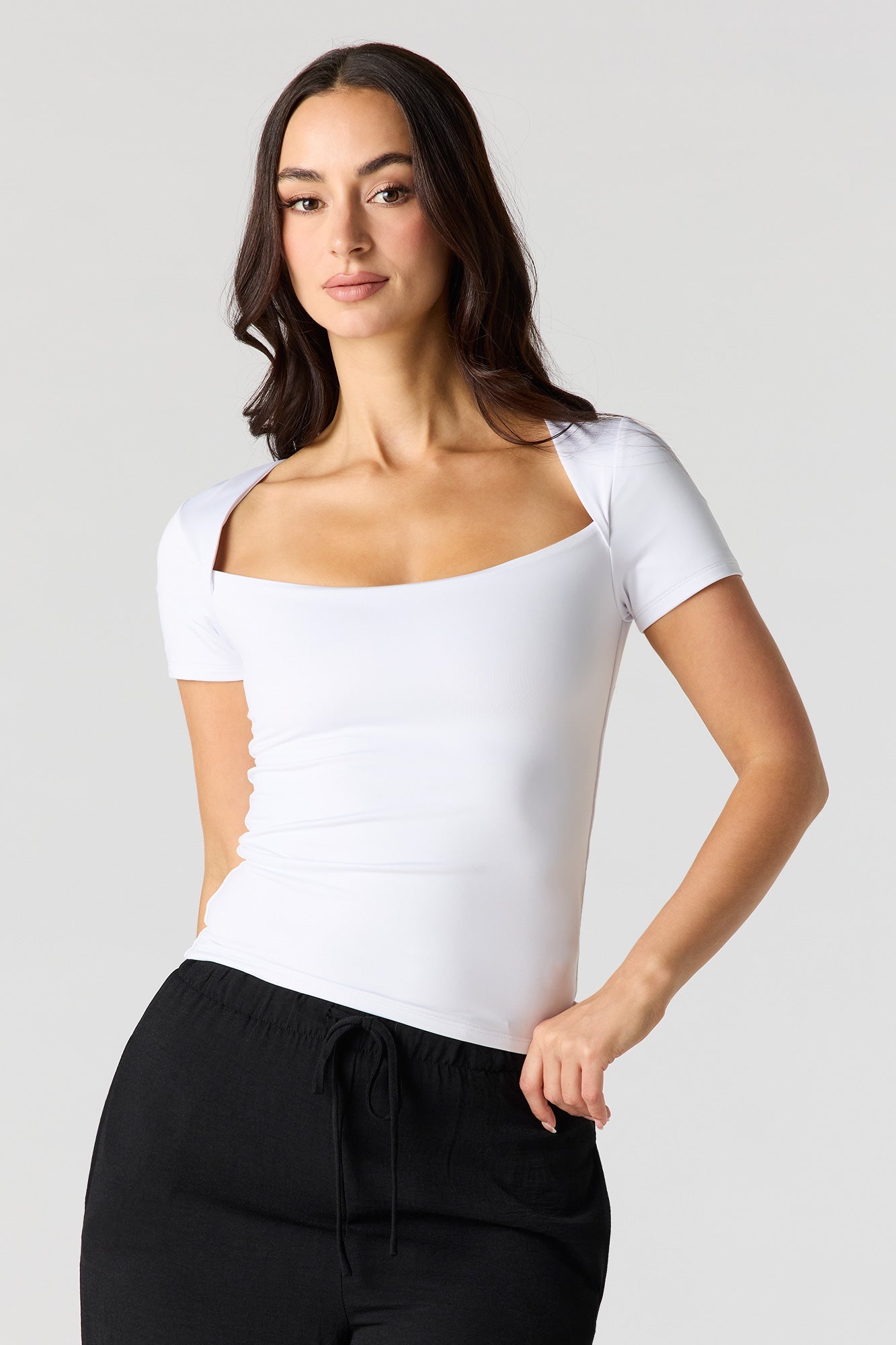 Contour Scoop Neck T-Shirt