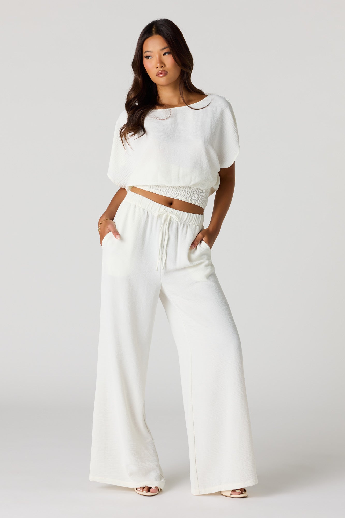 Wide Leg Drawstring Pant