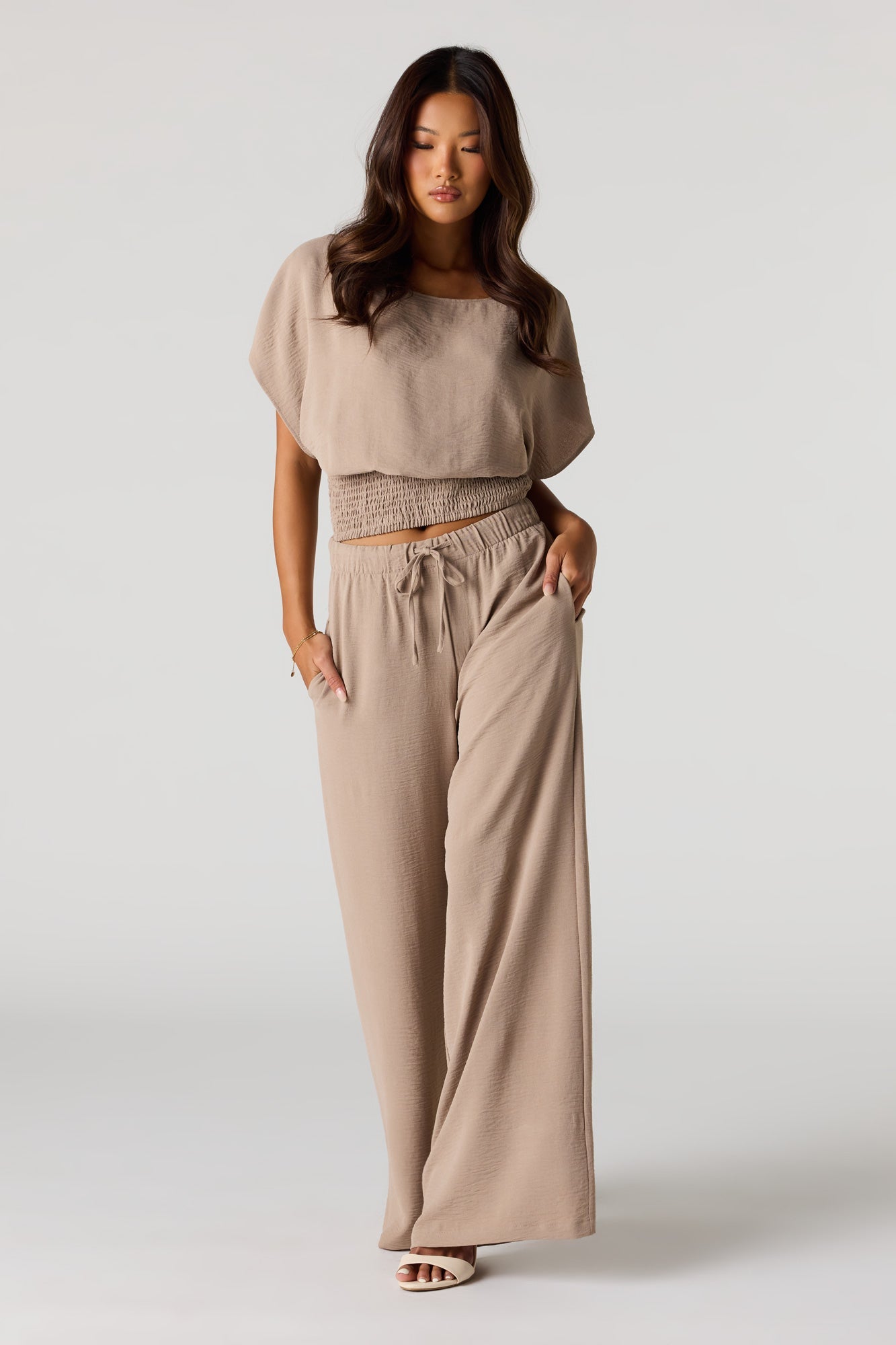 Wide Leg Drawstring Pant