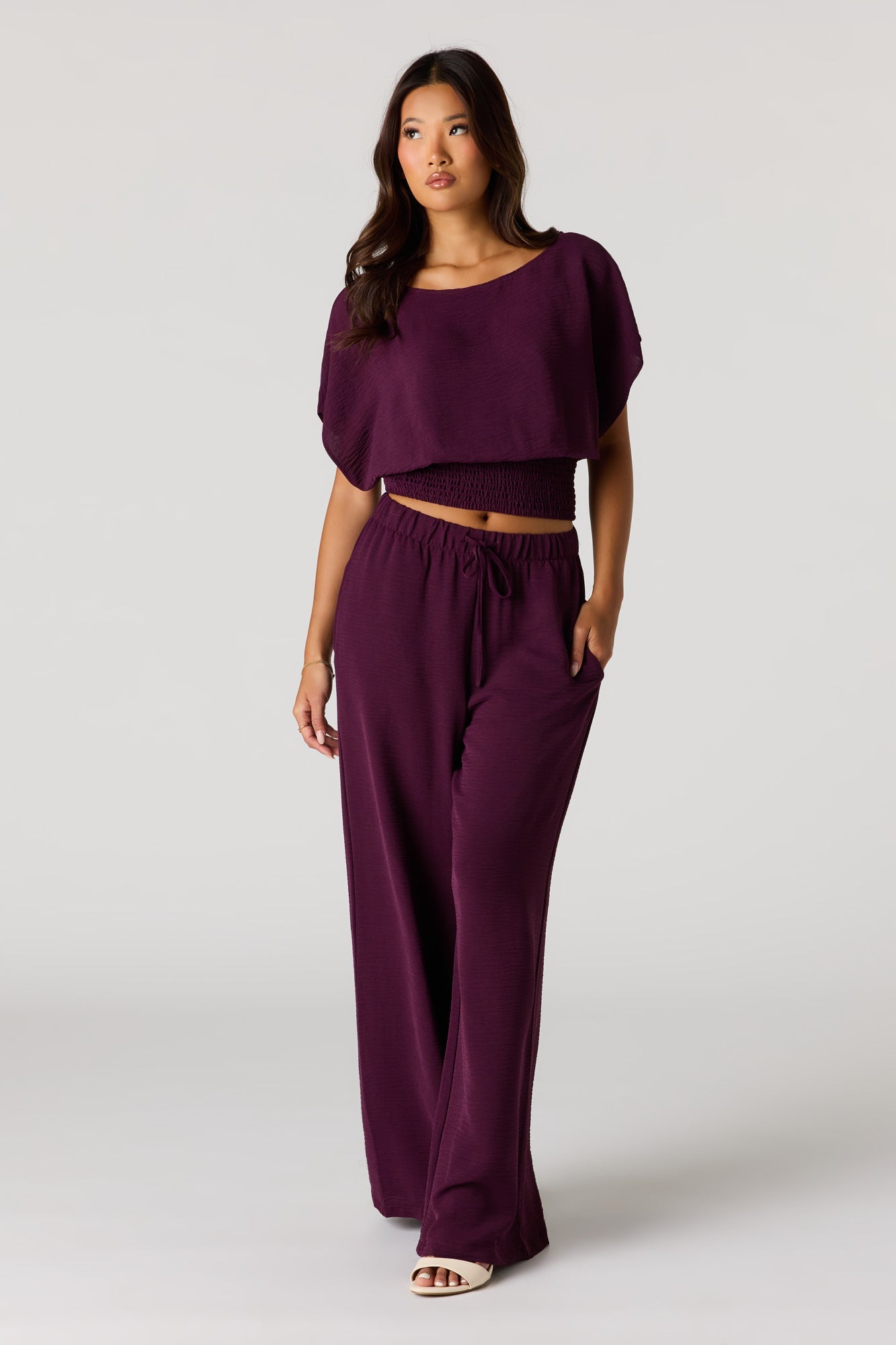 Wide Leg Drawstring Pant