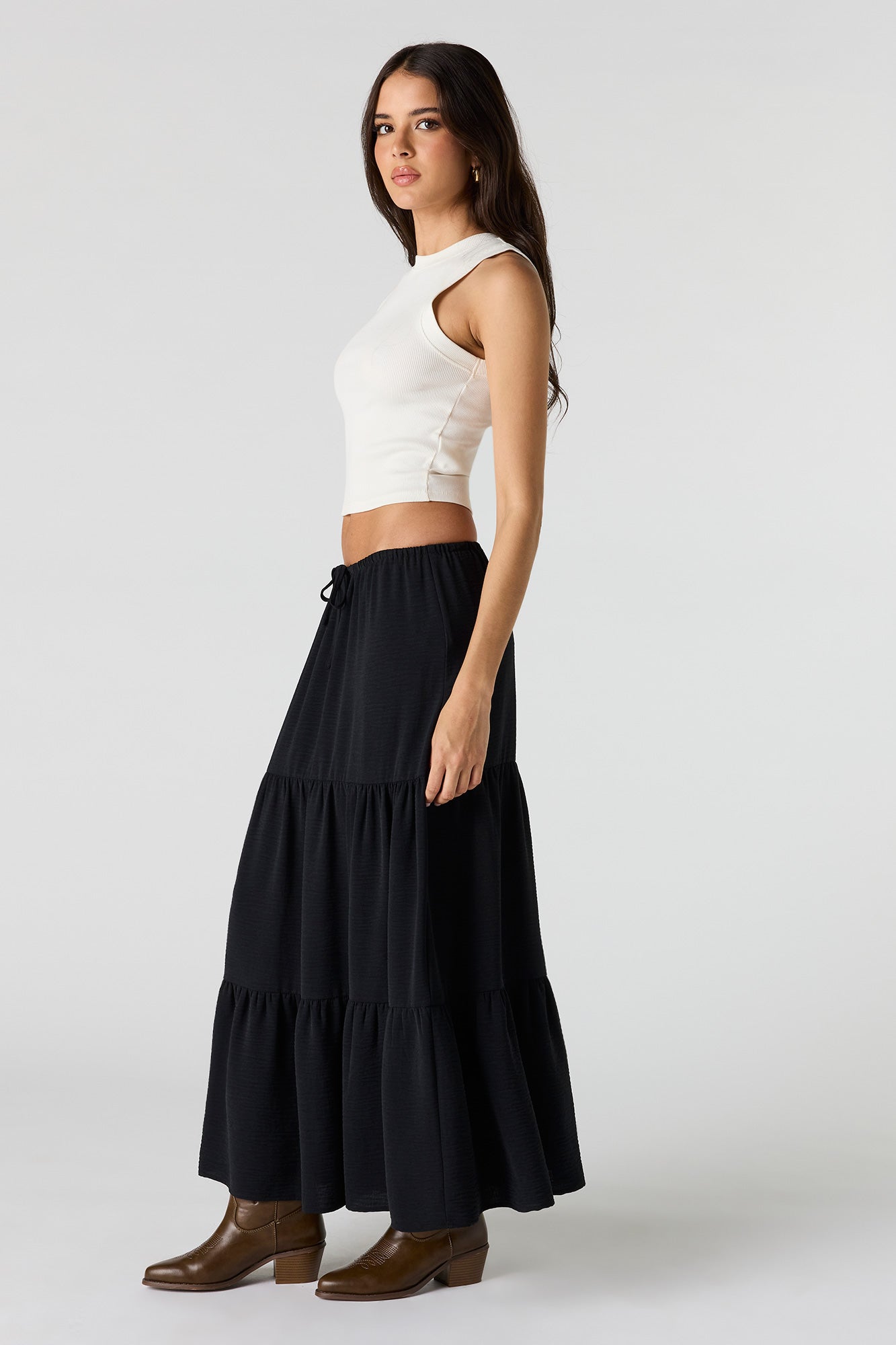Tiered Maxi Skirt