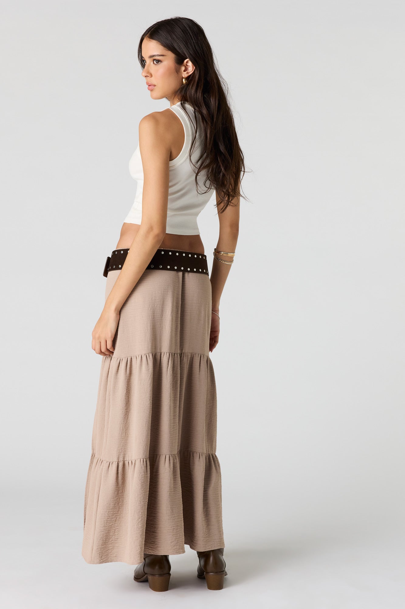 Tiered Maxi Skirt