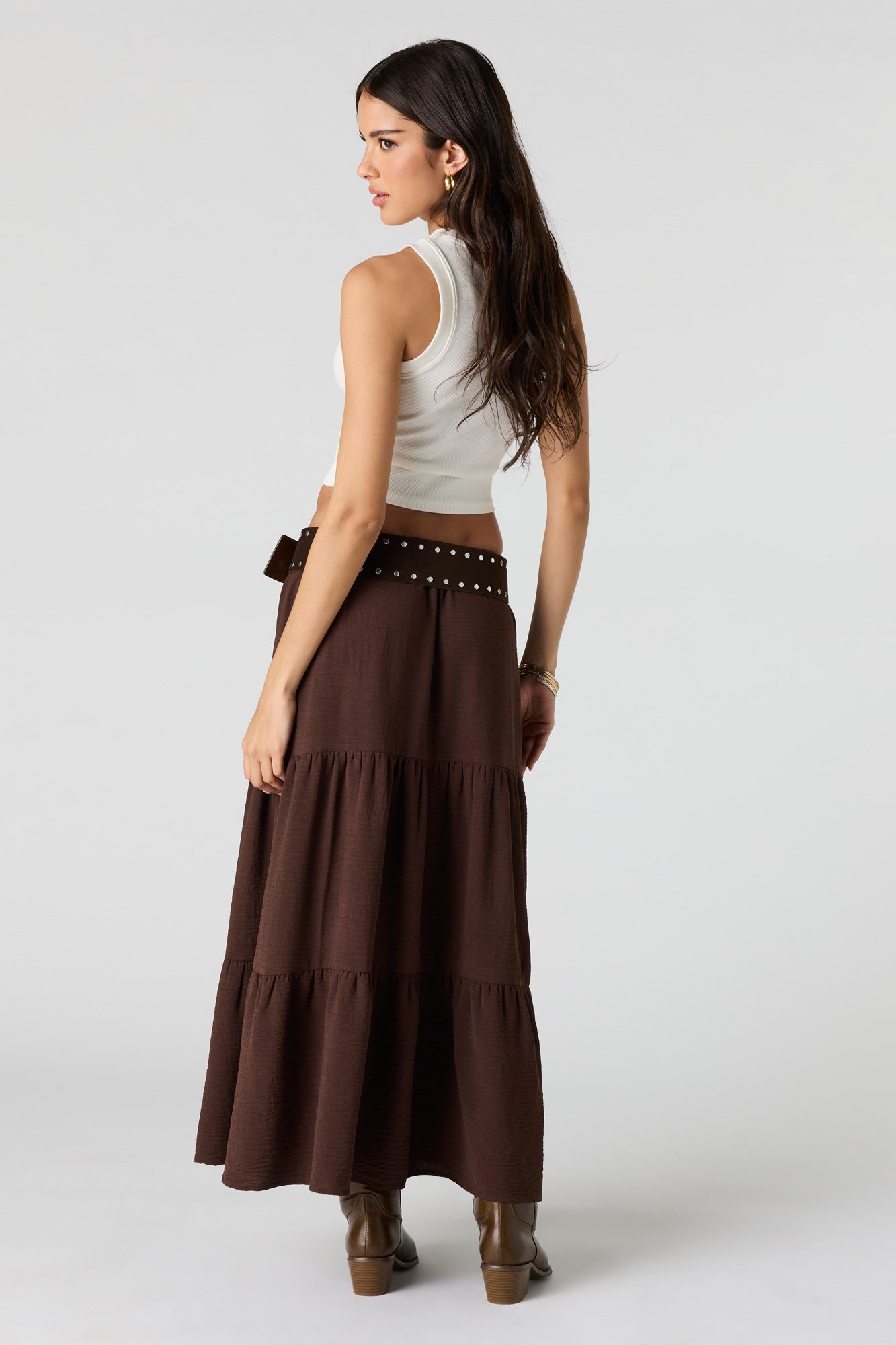 Tiered Maxi Skirt