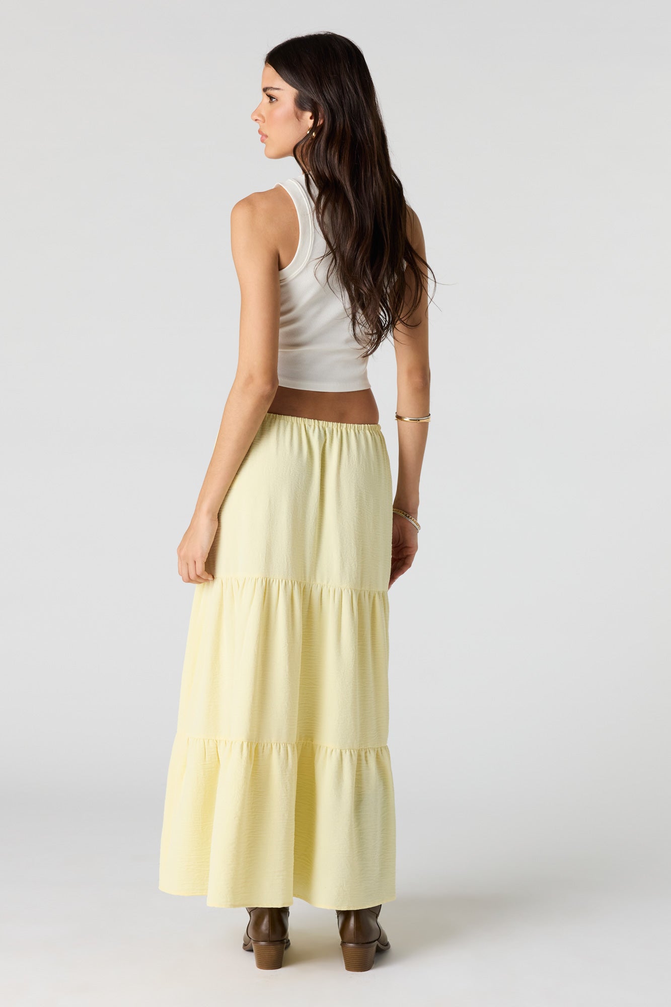 Tiered Maxi Skirt