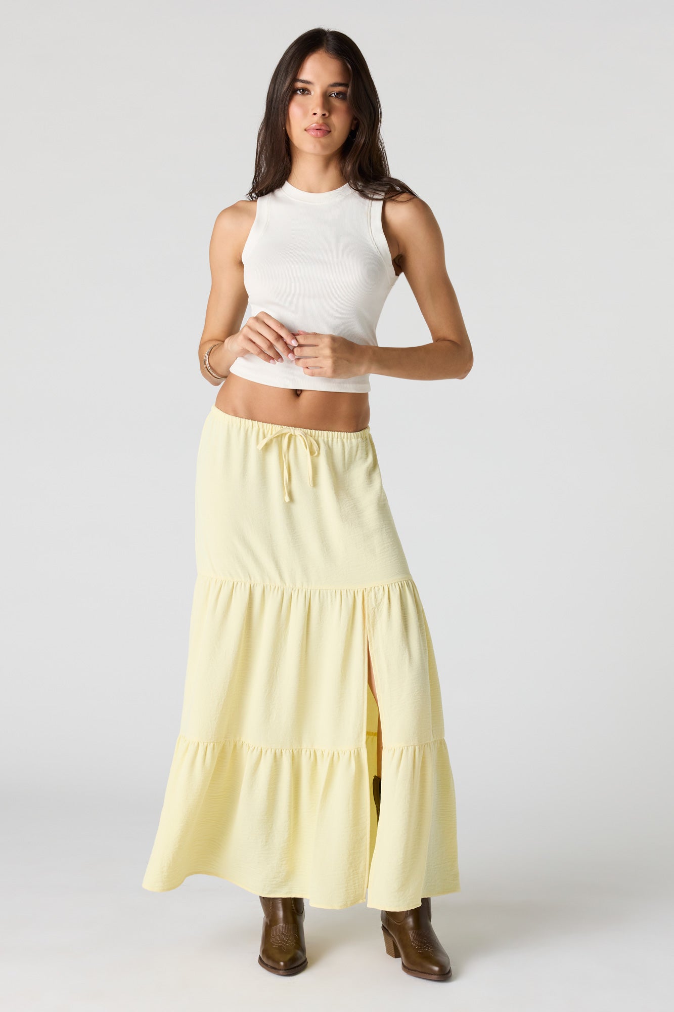 Tiered Maxi Skirt