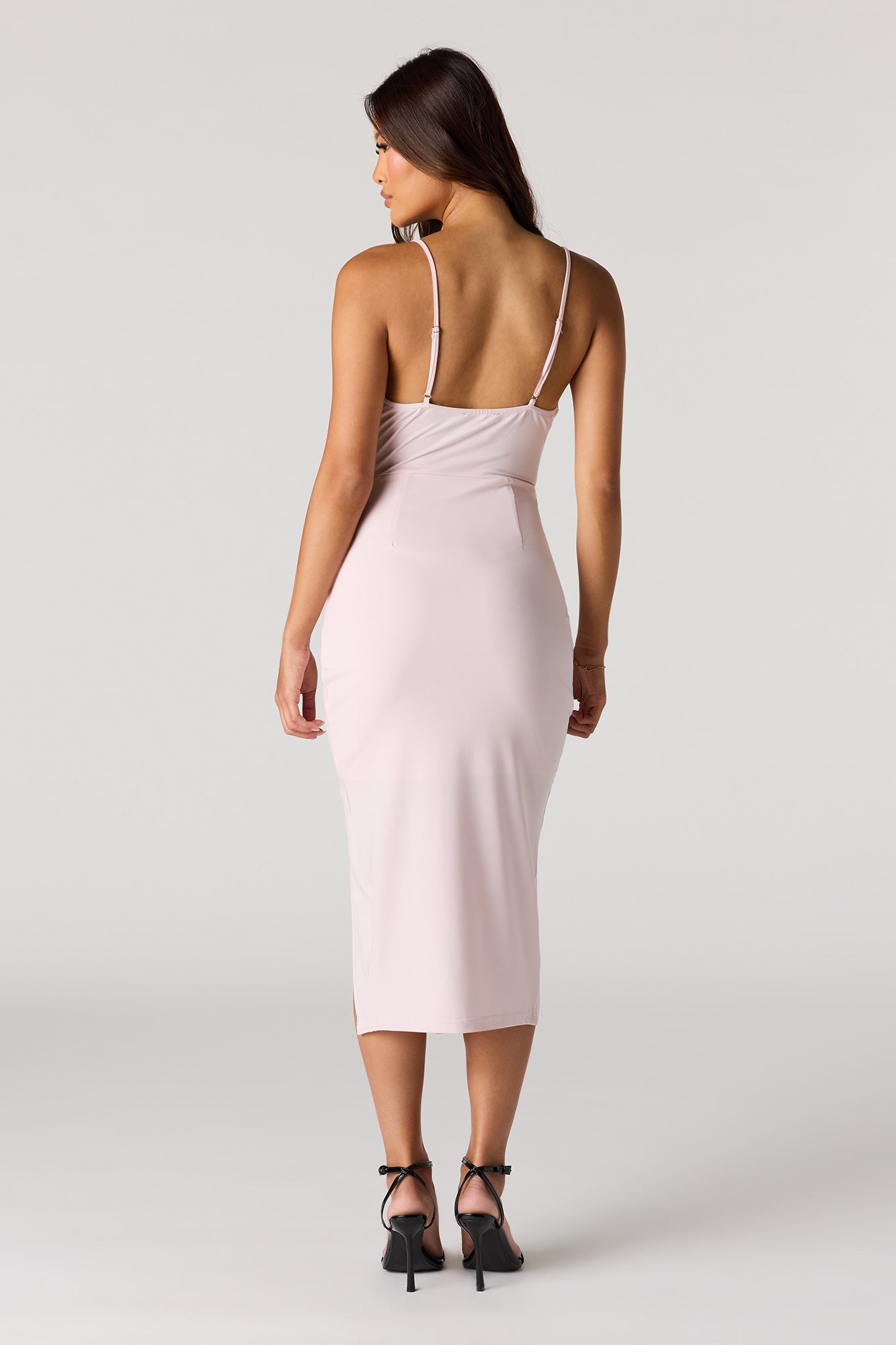 Sweetheart Midi Wrap Dress